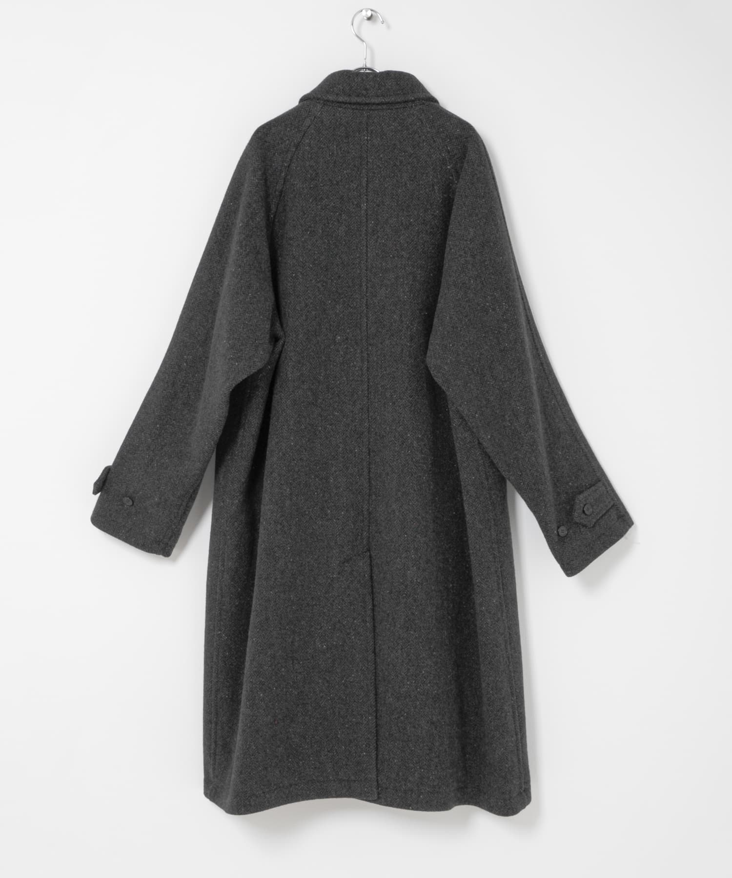 Unlikely　Balmacaan Coat Nep Tweed C/GRAY L