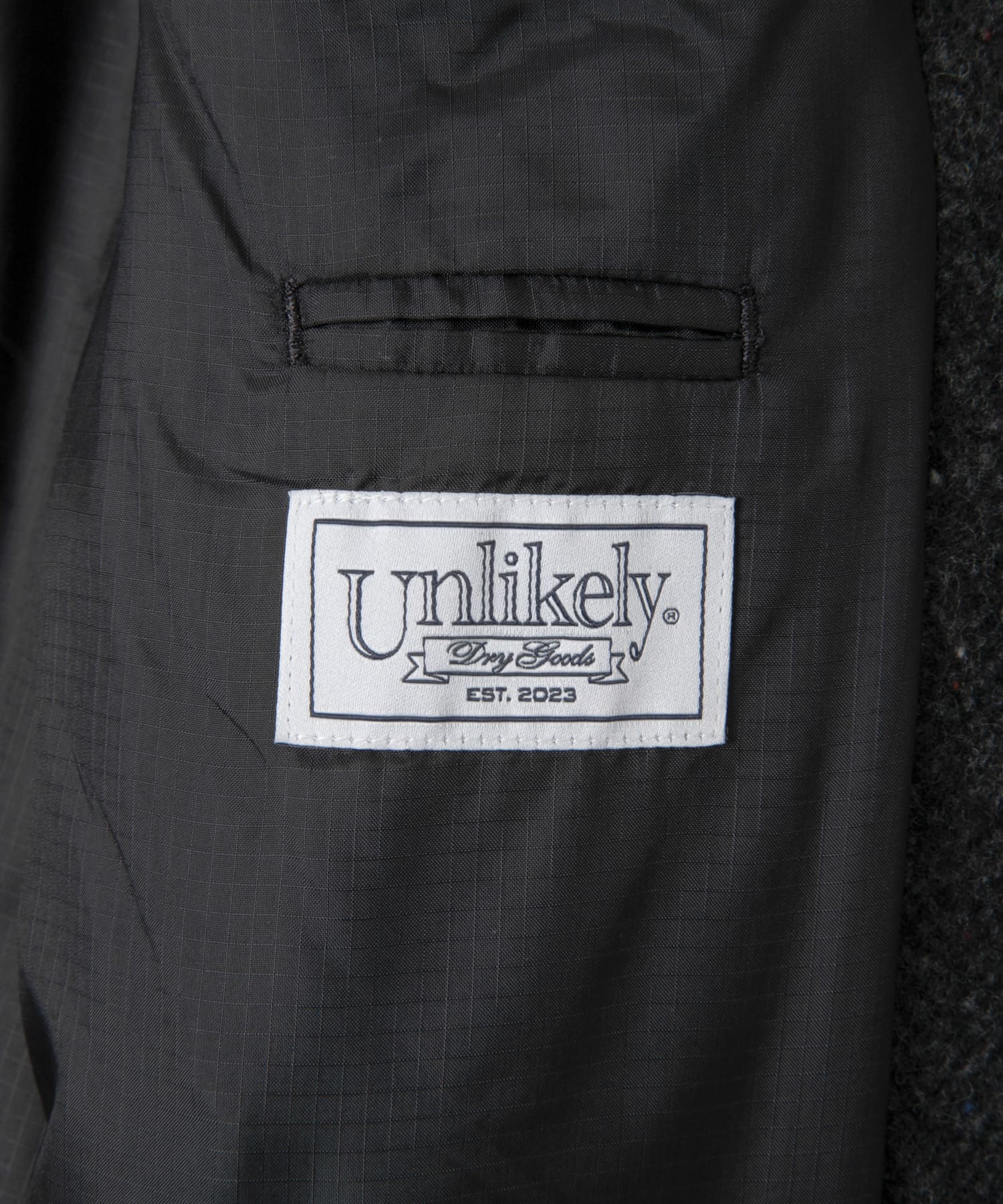 Unlikely　Balmacaan Coat Nep Tweed C/GRAY L