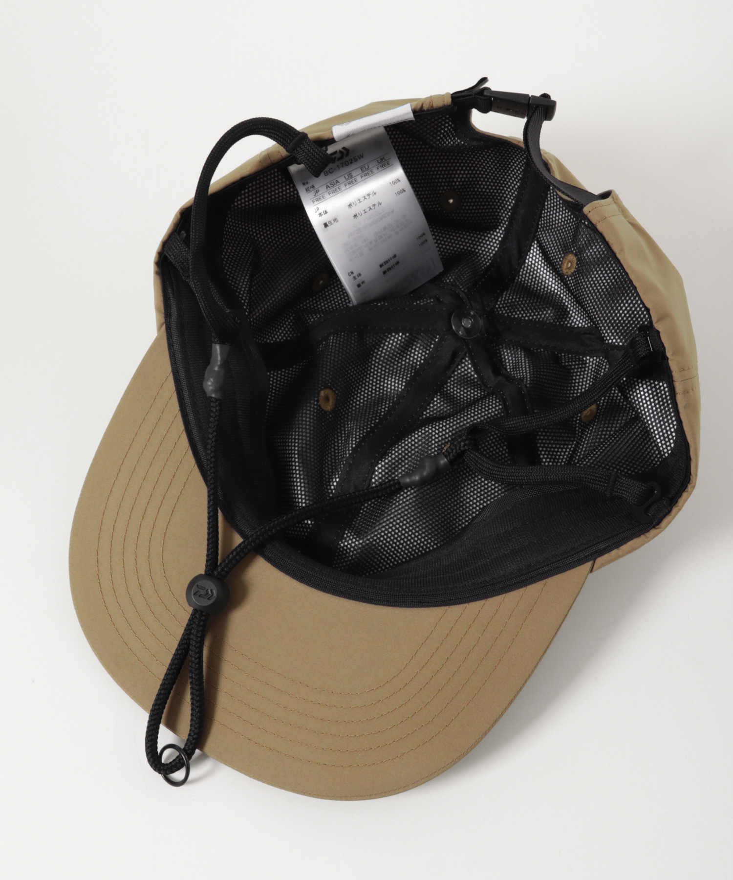 DAIWA PIER39　WINDSTOPPER TECH 6PANEL CAP COYOTE FREE