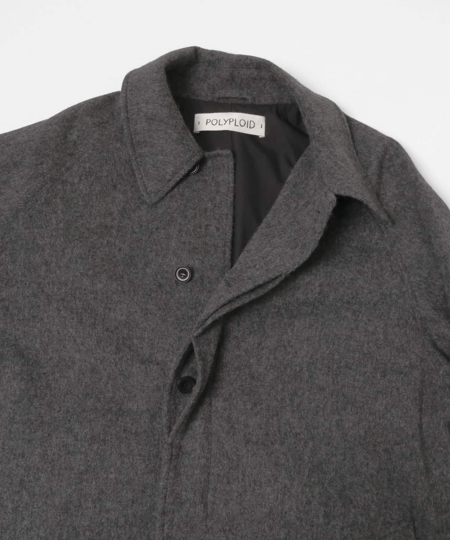 POLYPLOID　LONG COAT C CHARCOAL 3