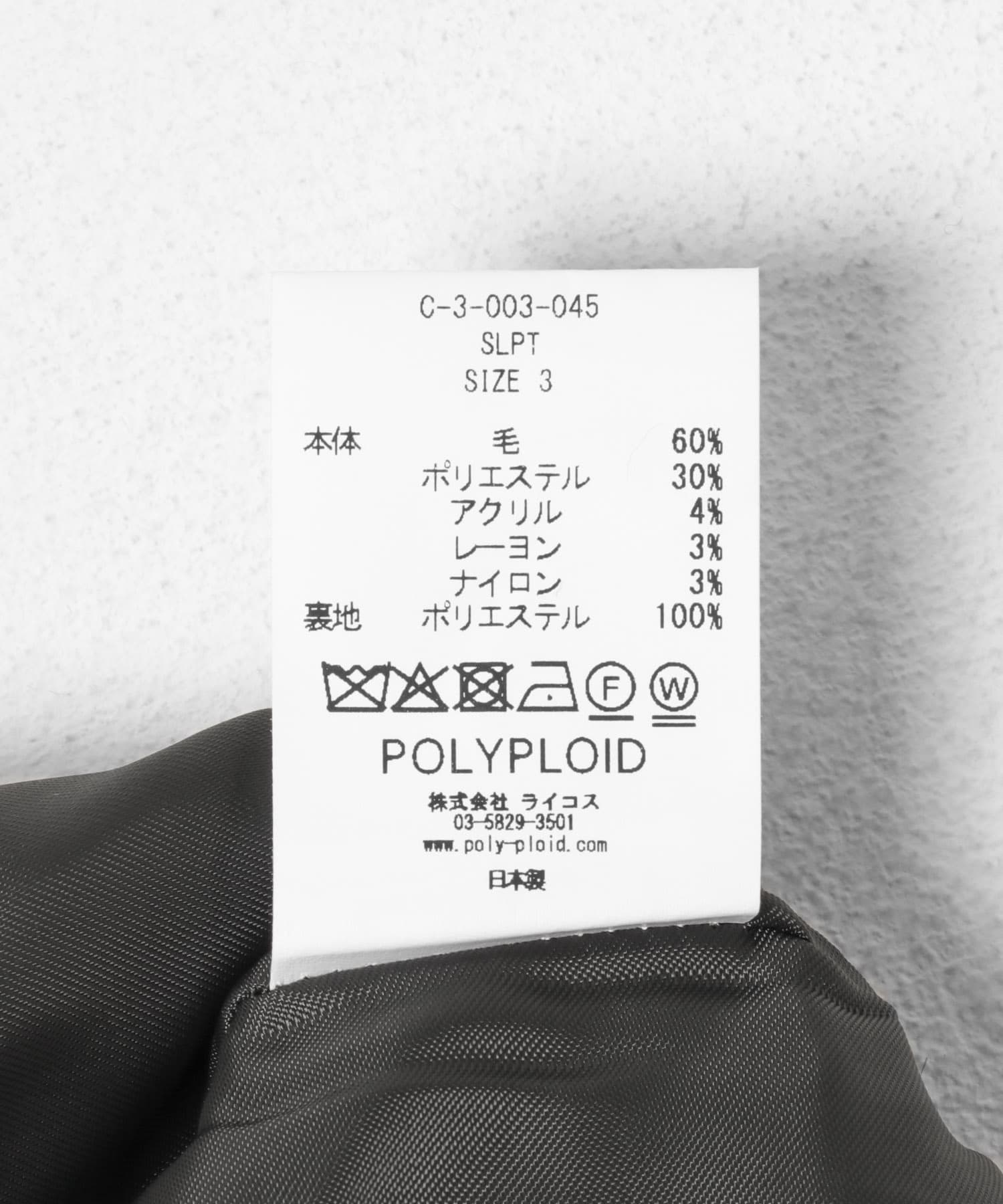 POLYPLOID　SIDE LINE PANTS C CHARCOAL 4