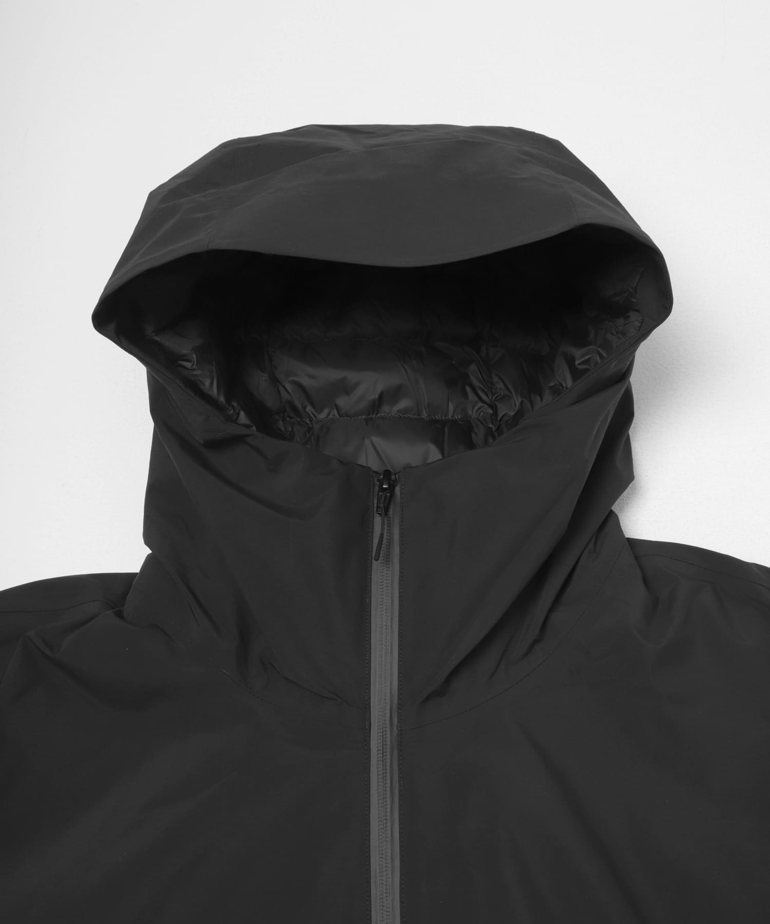 ES.1　3lyr down Hoodie black M