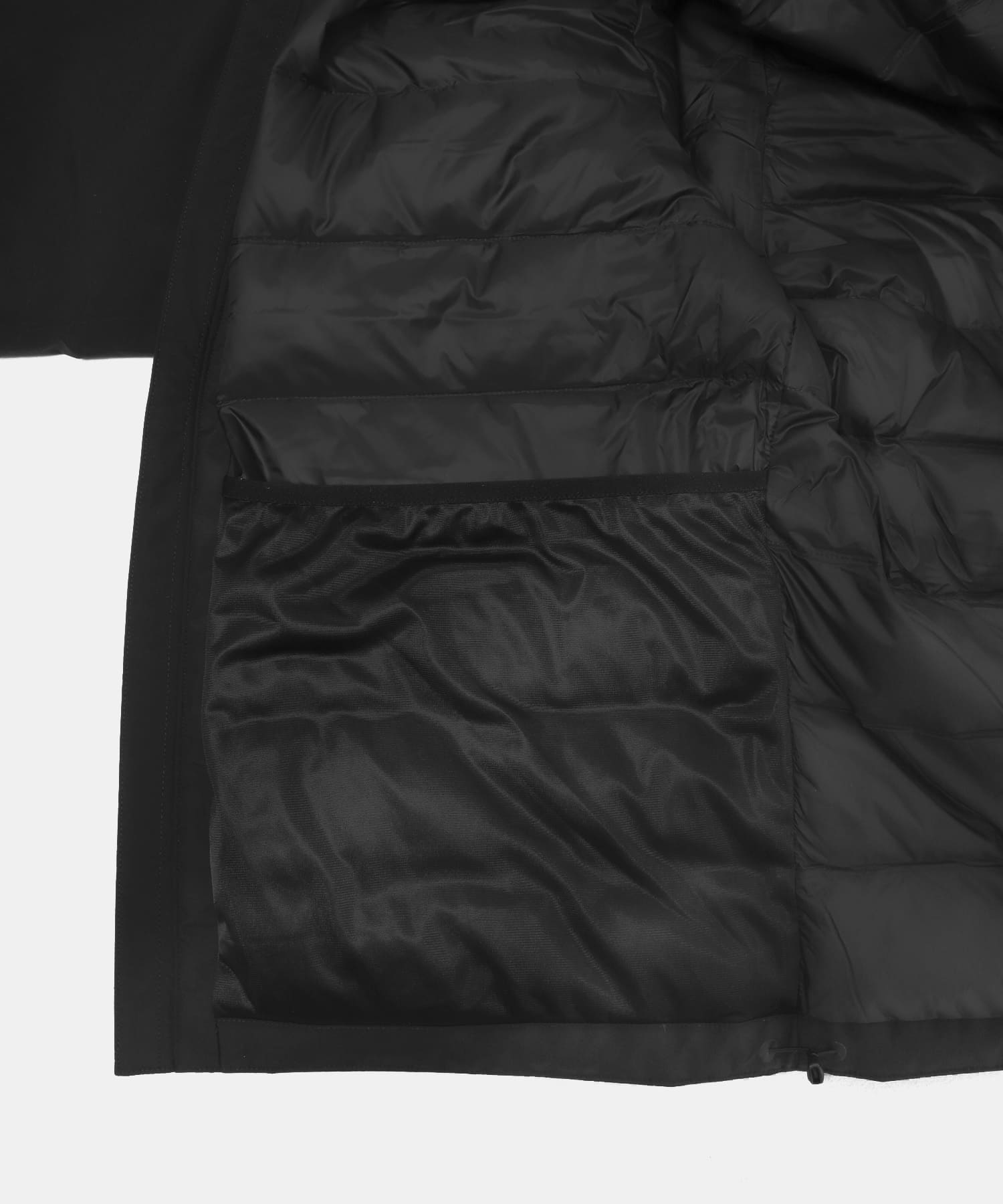 ES.1　3lyr down Hoodie black M