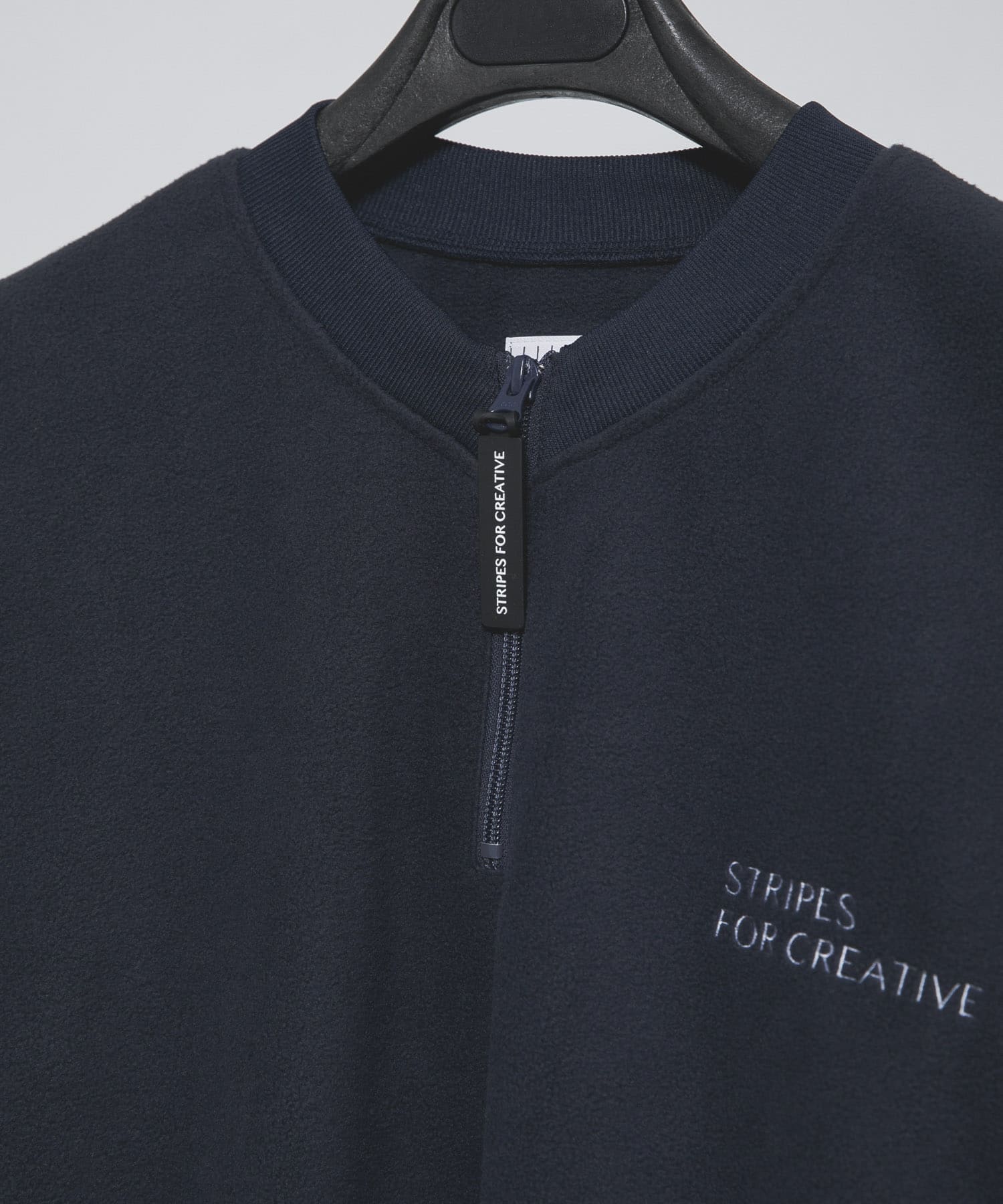 SFC　FLEECE BASEBALL HALF ZIP JACKET Navy M