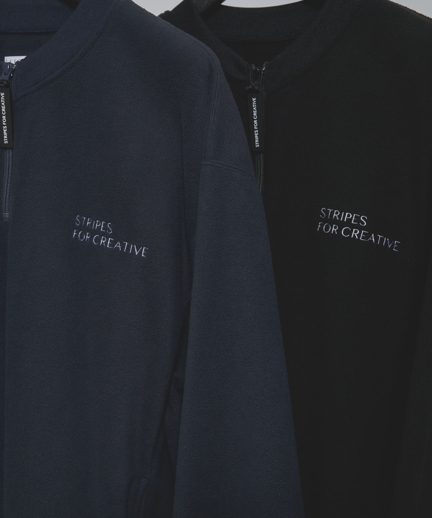 SFC　FLEECE BASEBALL HALF ZIP JACKET Navy M