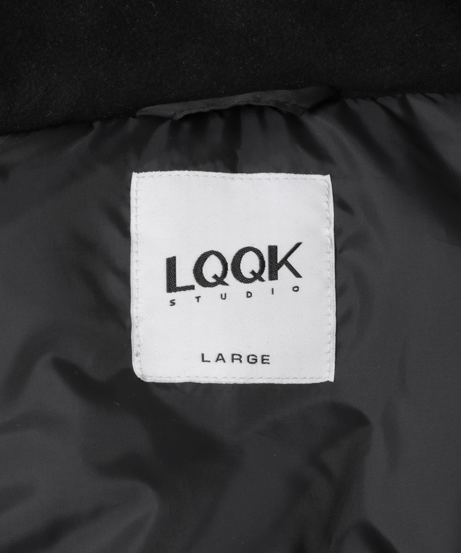 LQQK Studio　puff down jacket Black XL