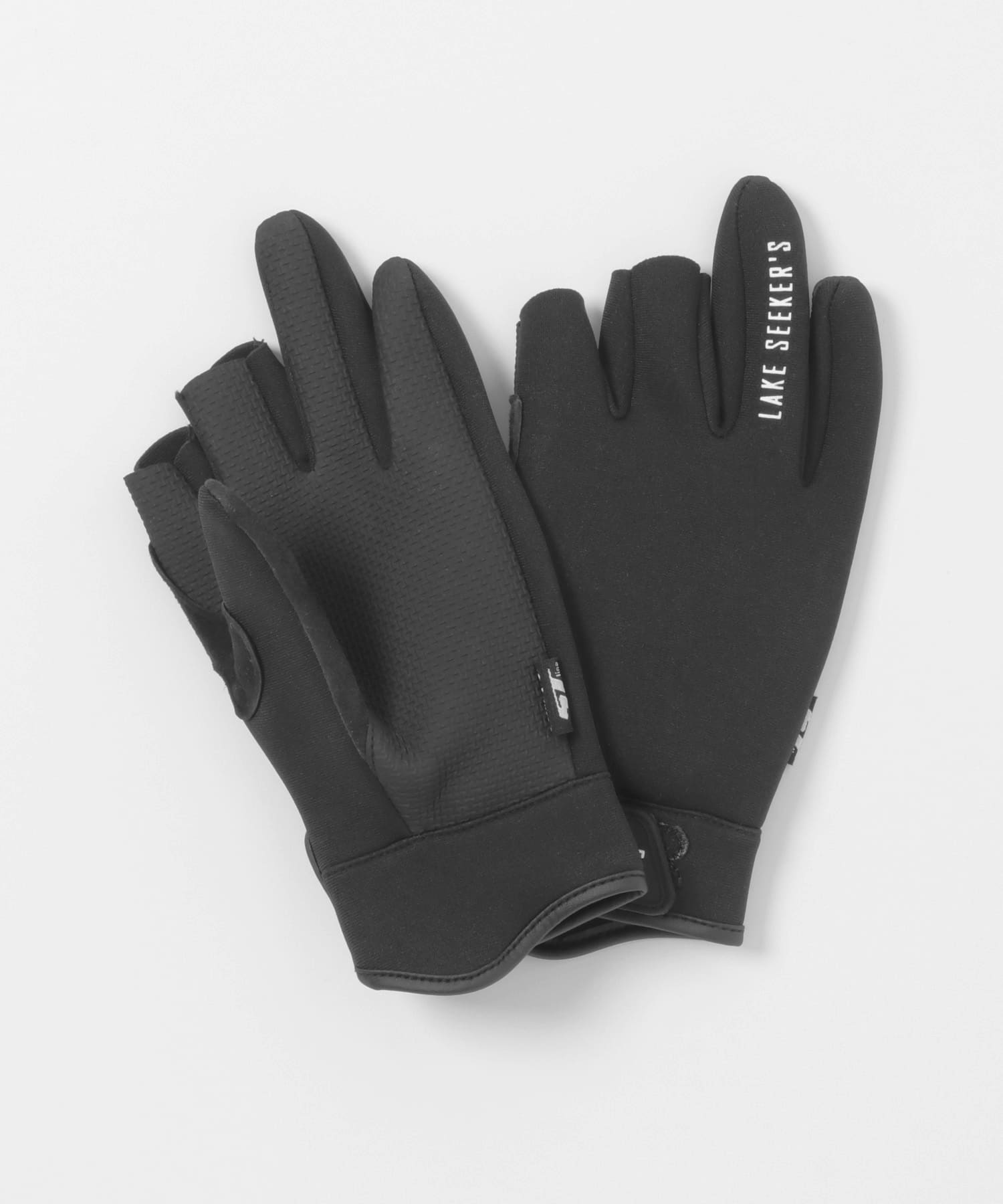 LAKE SEEKERS　Fishing Glove BLK/WHT Free