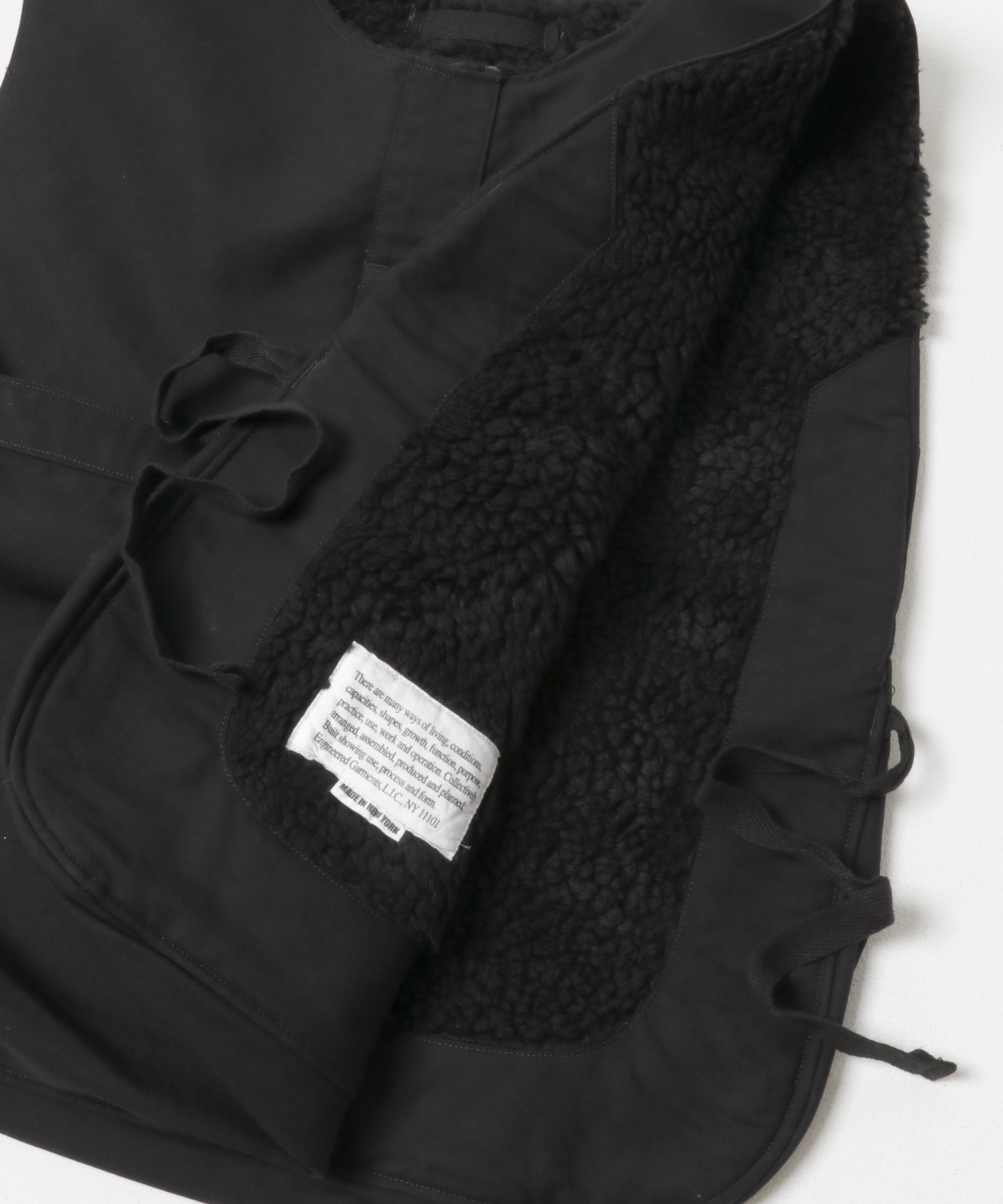 Engineered Garments　Newsboy Vest A-Black S
