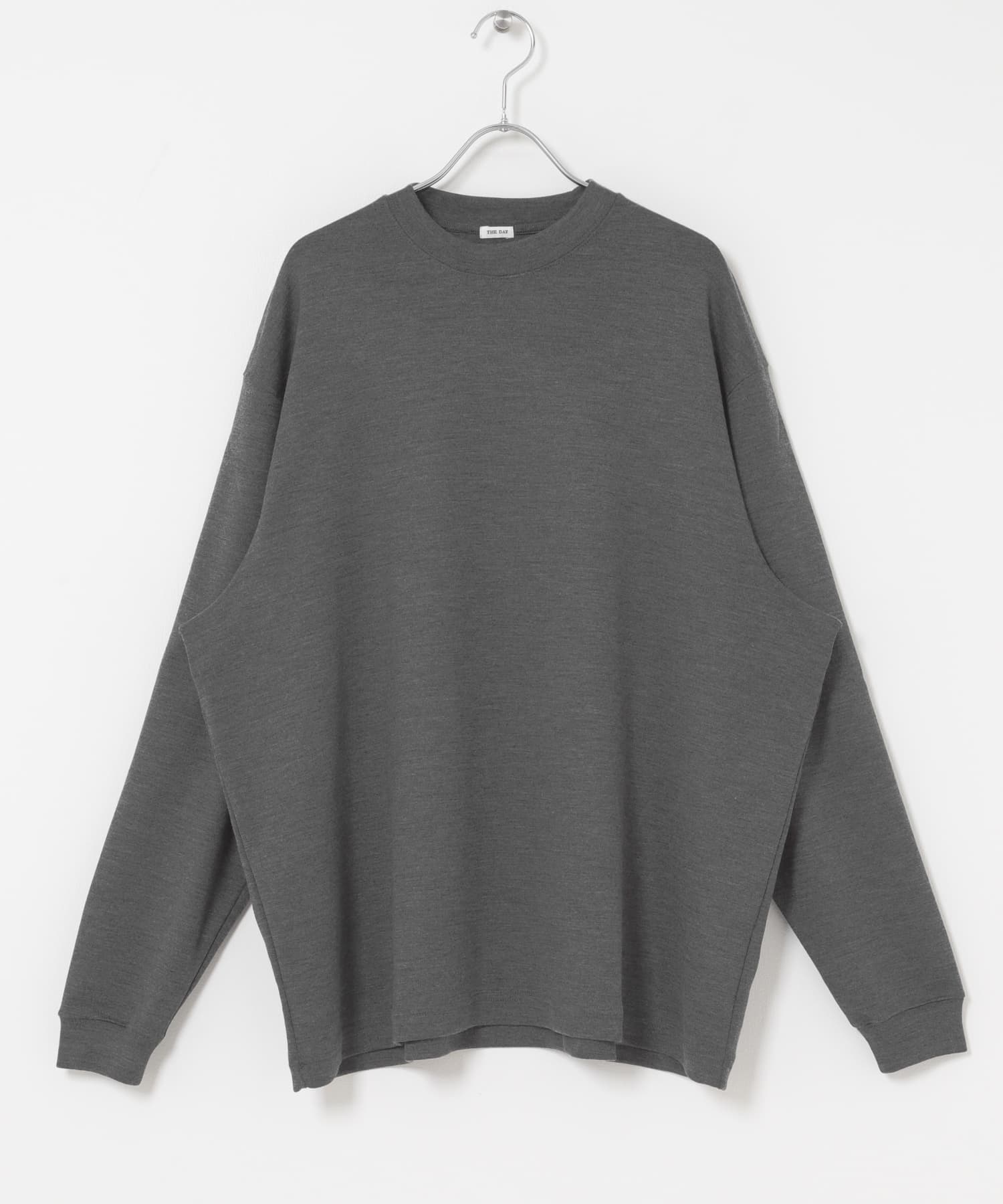 THE DAY　MERINO WOOL CREW NECK LONG SLEEVE SHIRT