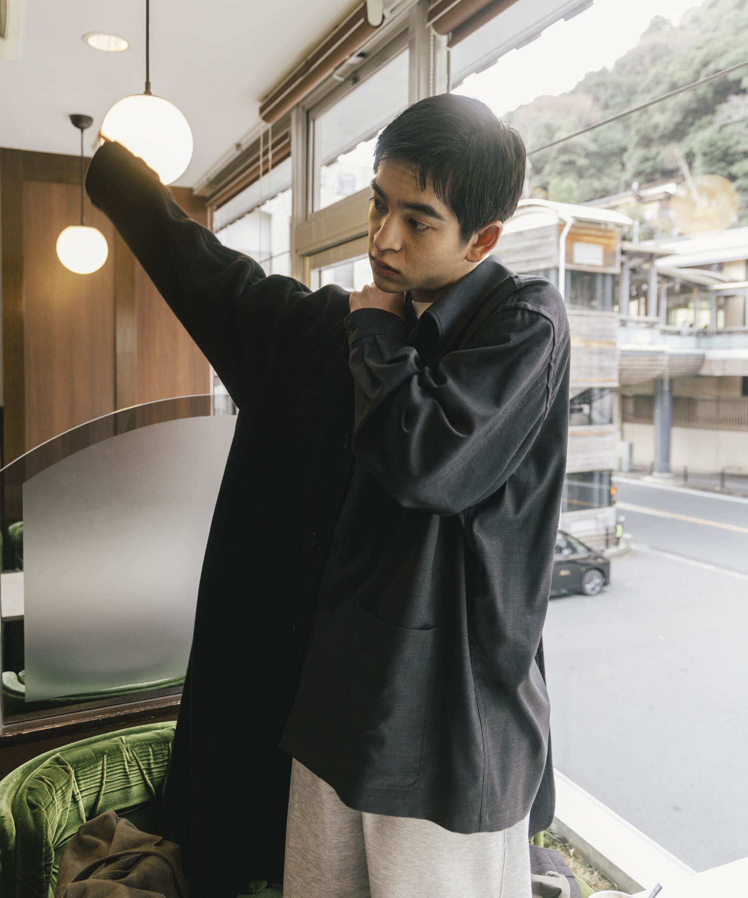 THE DAY　WOOL SILK CHORE JACKET