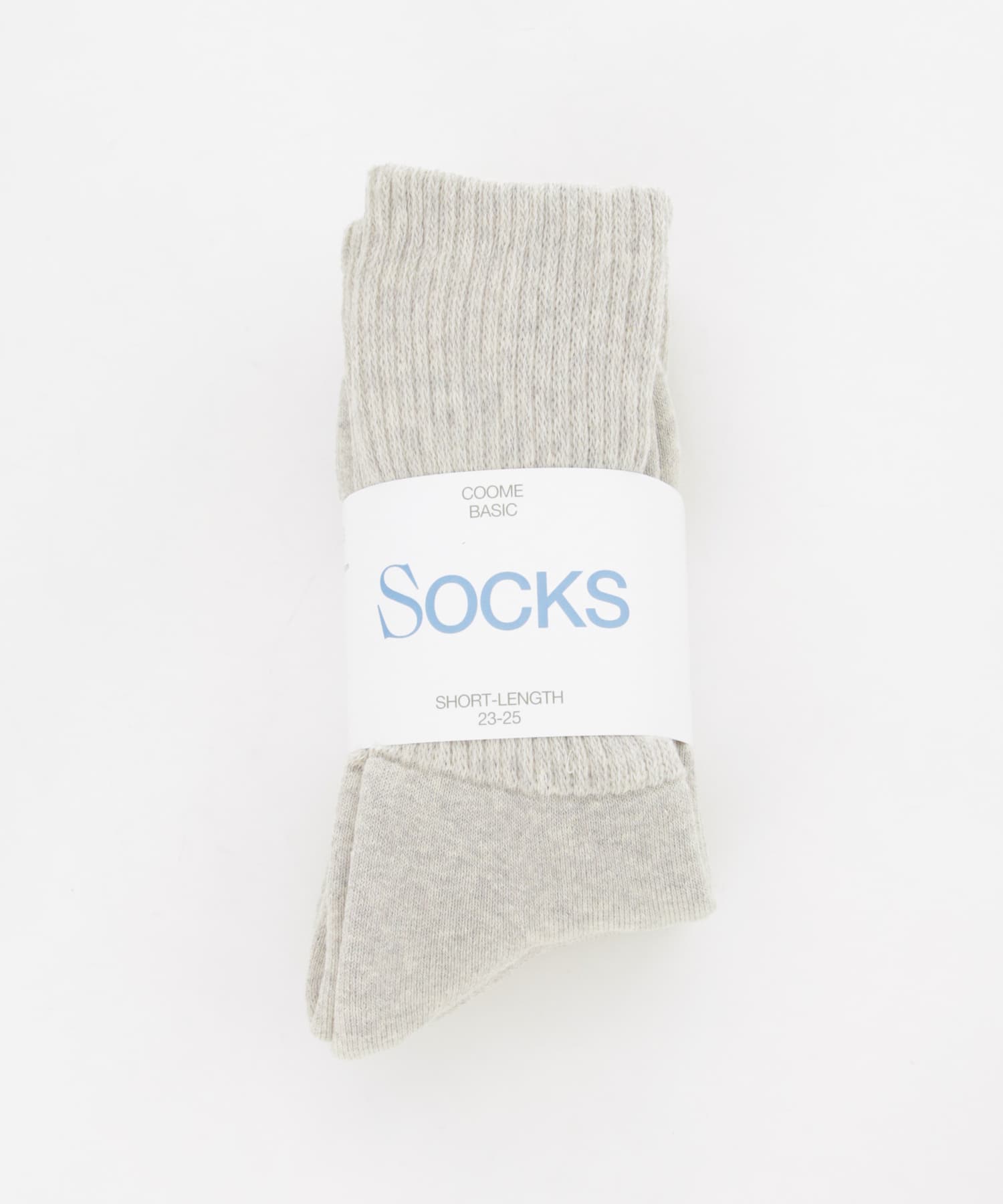 COOME　COOME SOCKS GREY 23-25