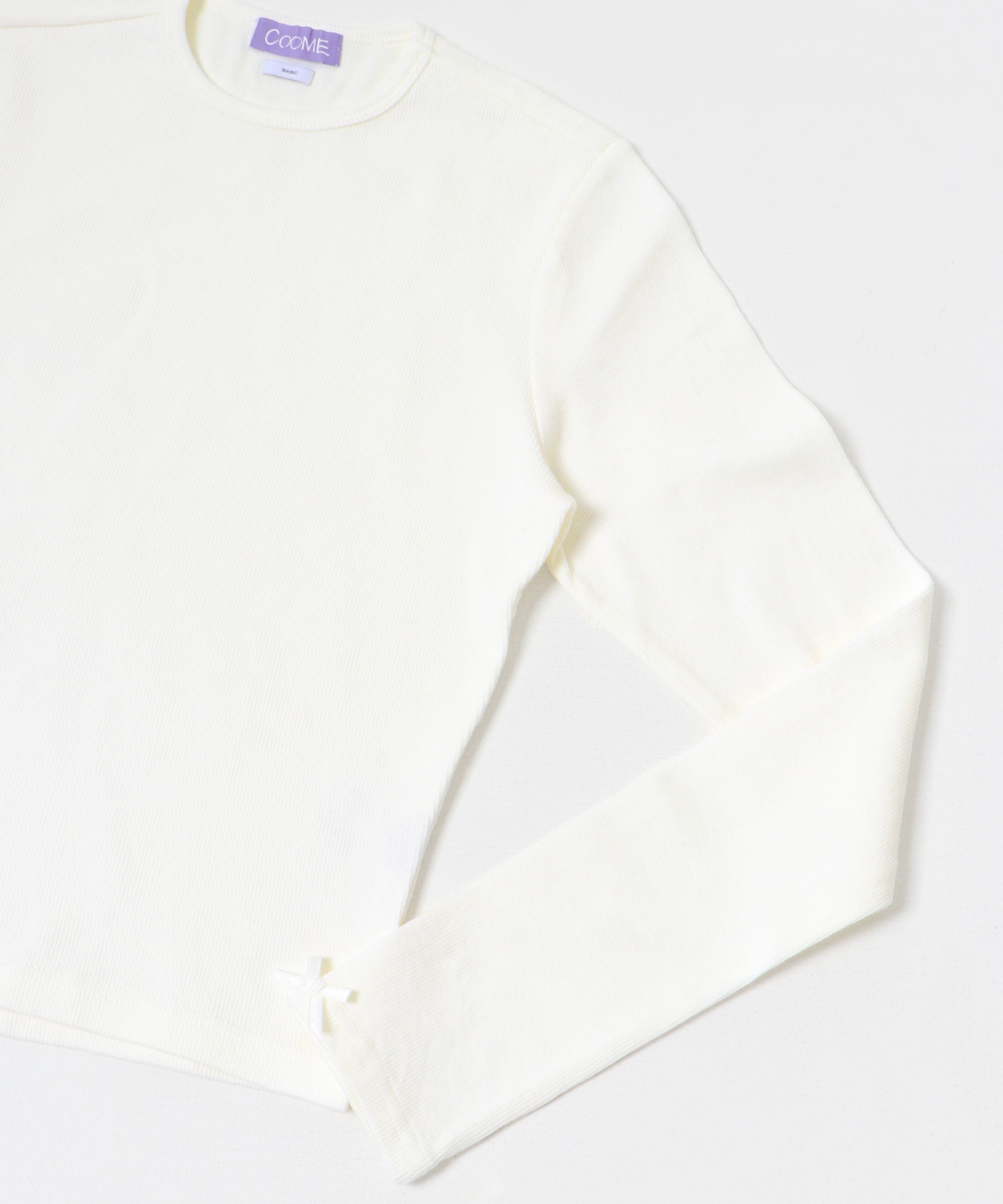 COOME　BABY LS TEE OFF WHITE M