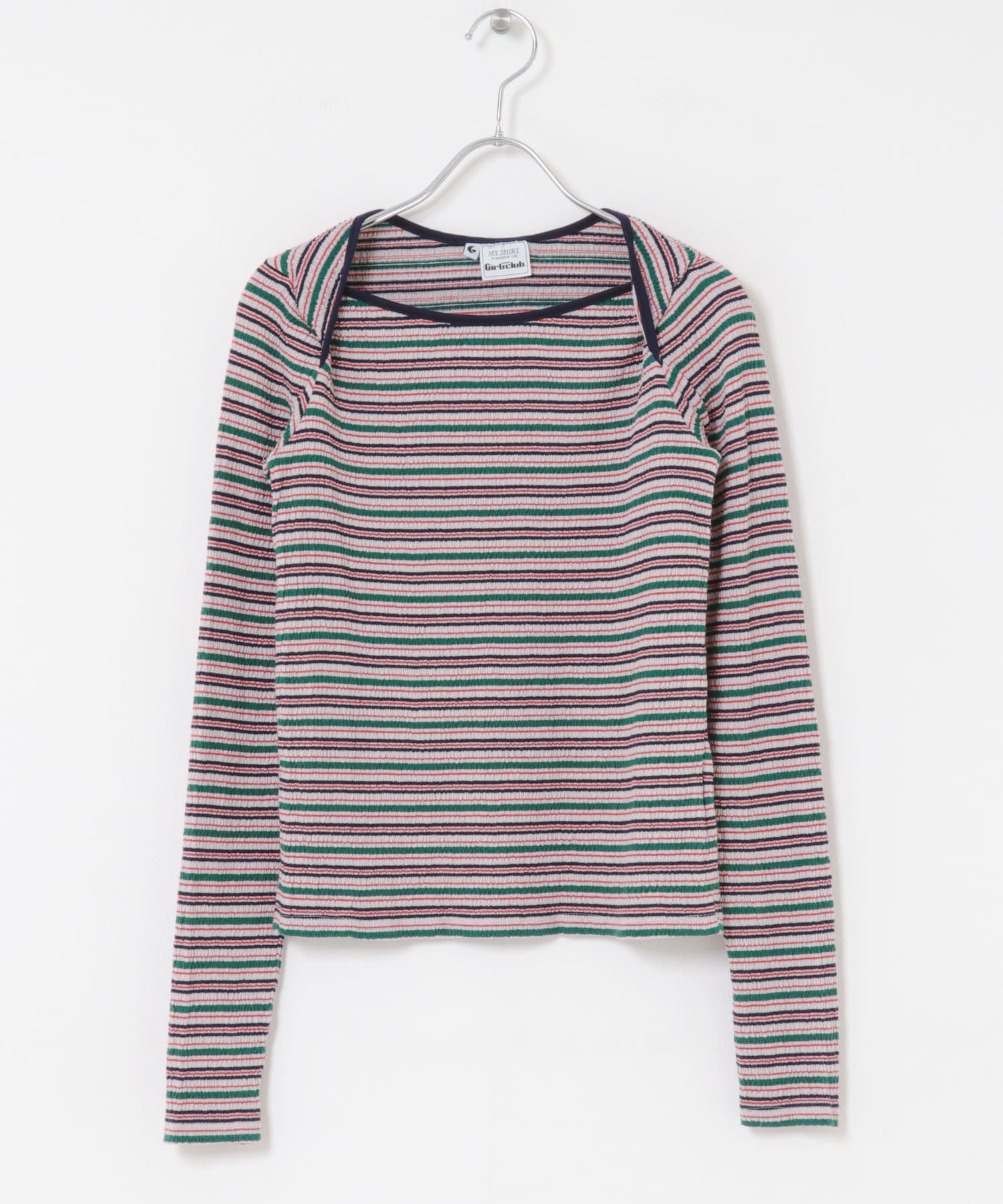 Girls department Club　MULTI STRIPE JQ LONGSLEEVE MULTI Free