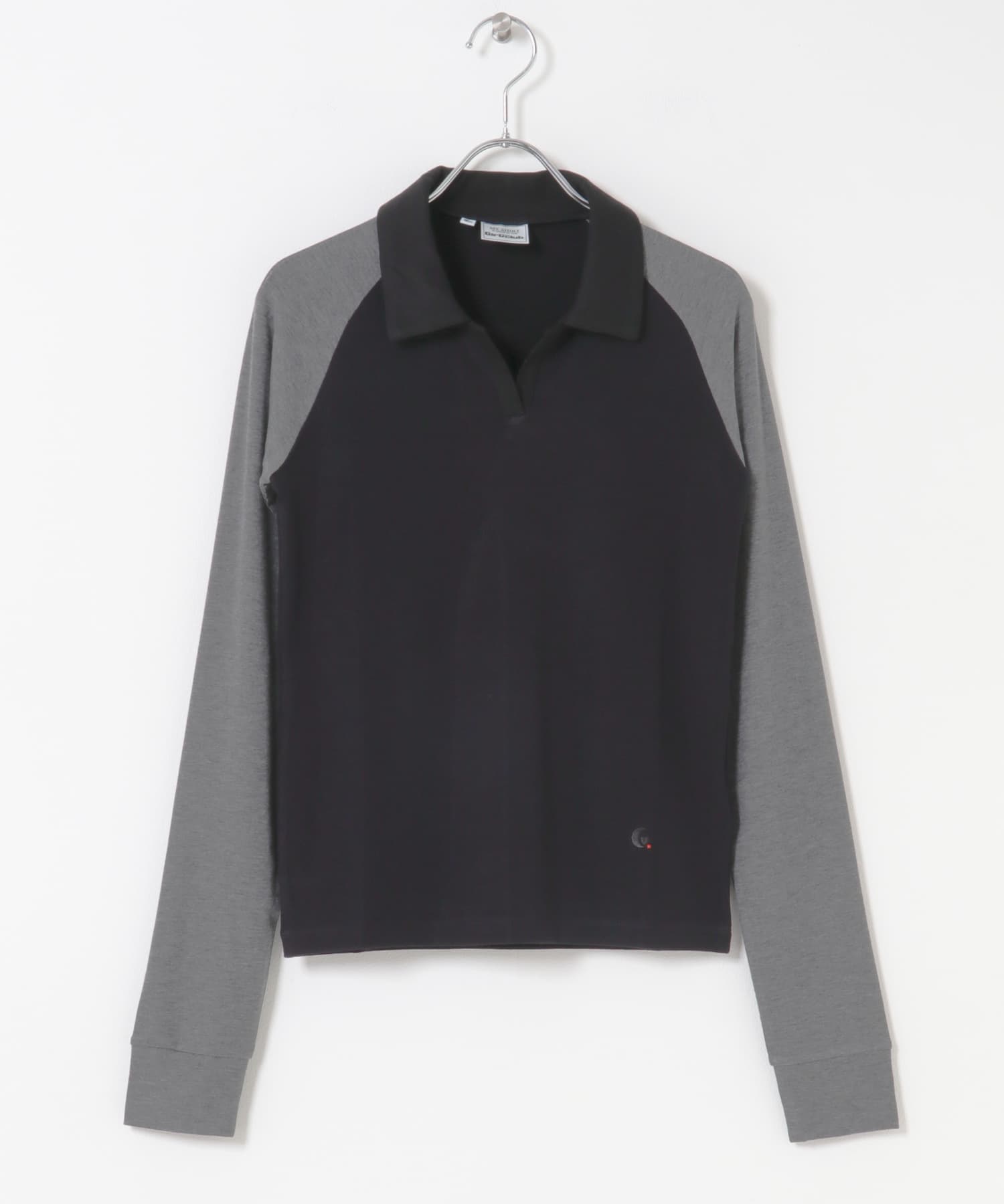 Girls department Club　BI RINGER POLO LONGSLEEVE TEE
