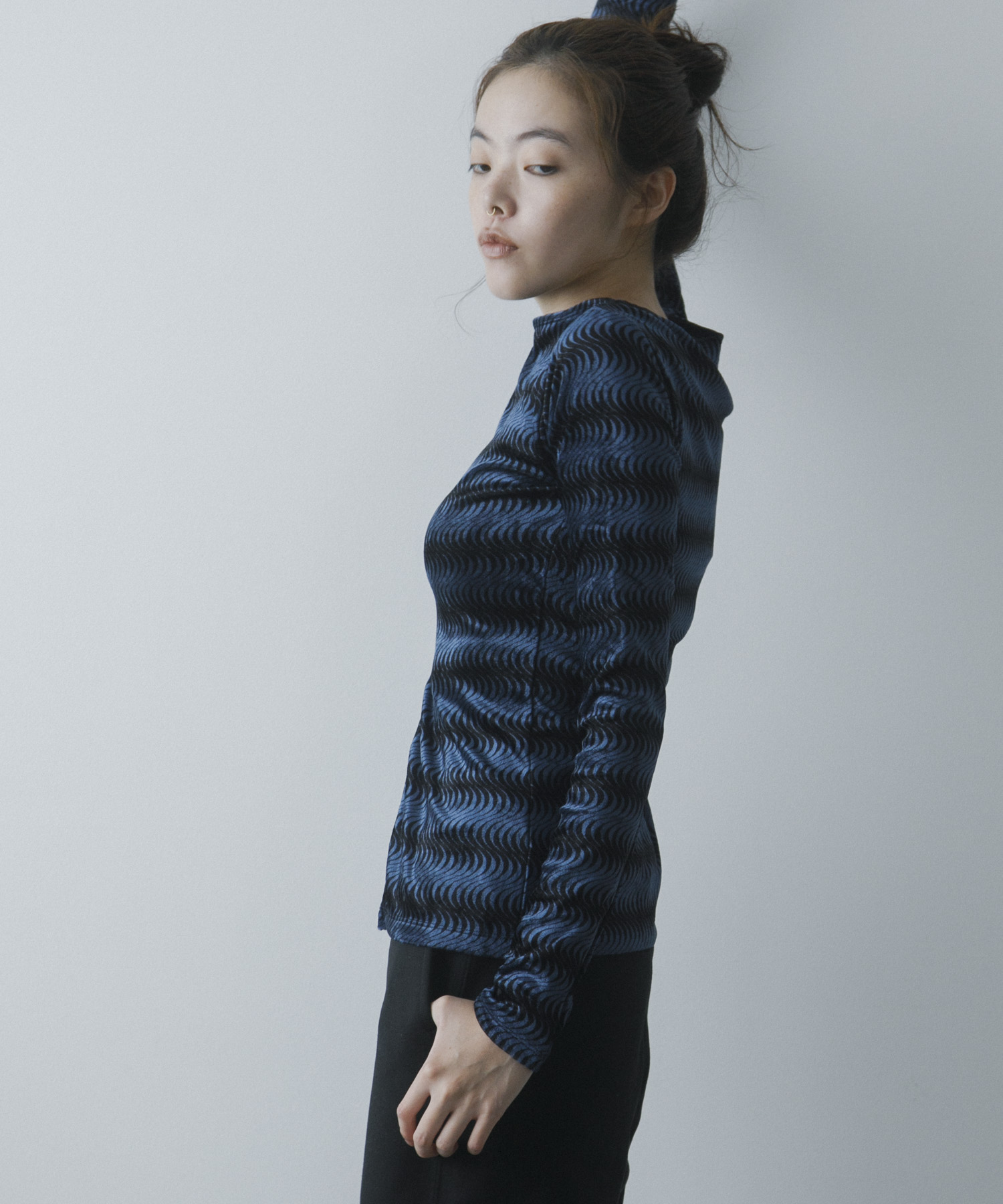 TanC TOKYO PATTERN VELOUR LONGSLEEVE(Free BLUE): トップス｜URBAN