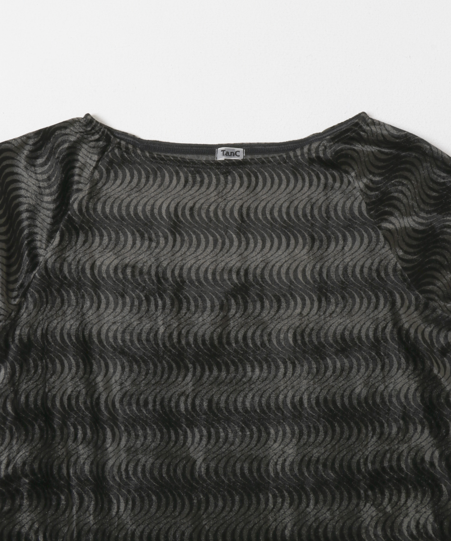 TanC TOKYO　PATTERN VELOUR ROMPERSE CHARCOAL Free