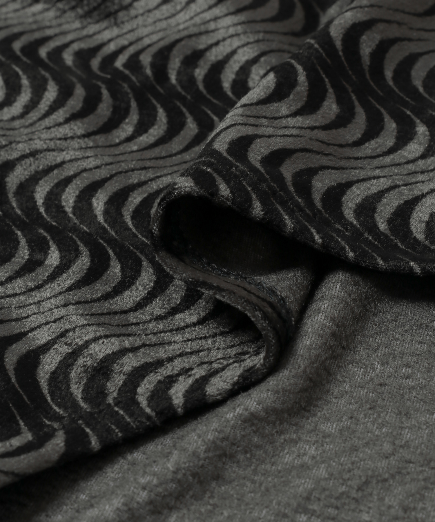 TanC TOKYO　PATTERN VELOUR ROMPERSE CHARCOAL Free