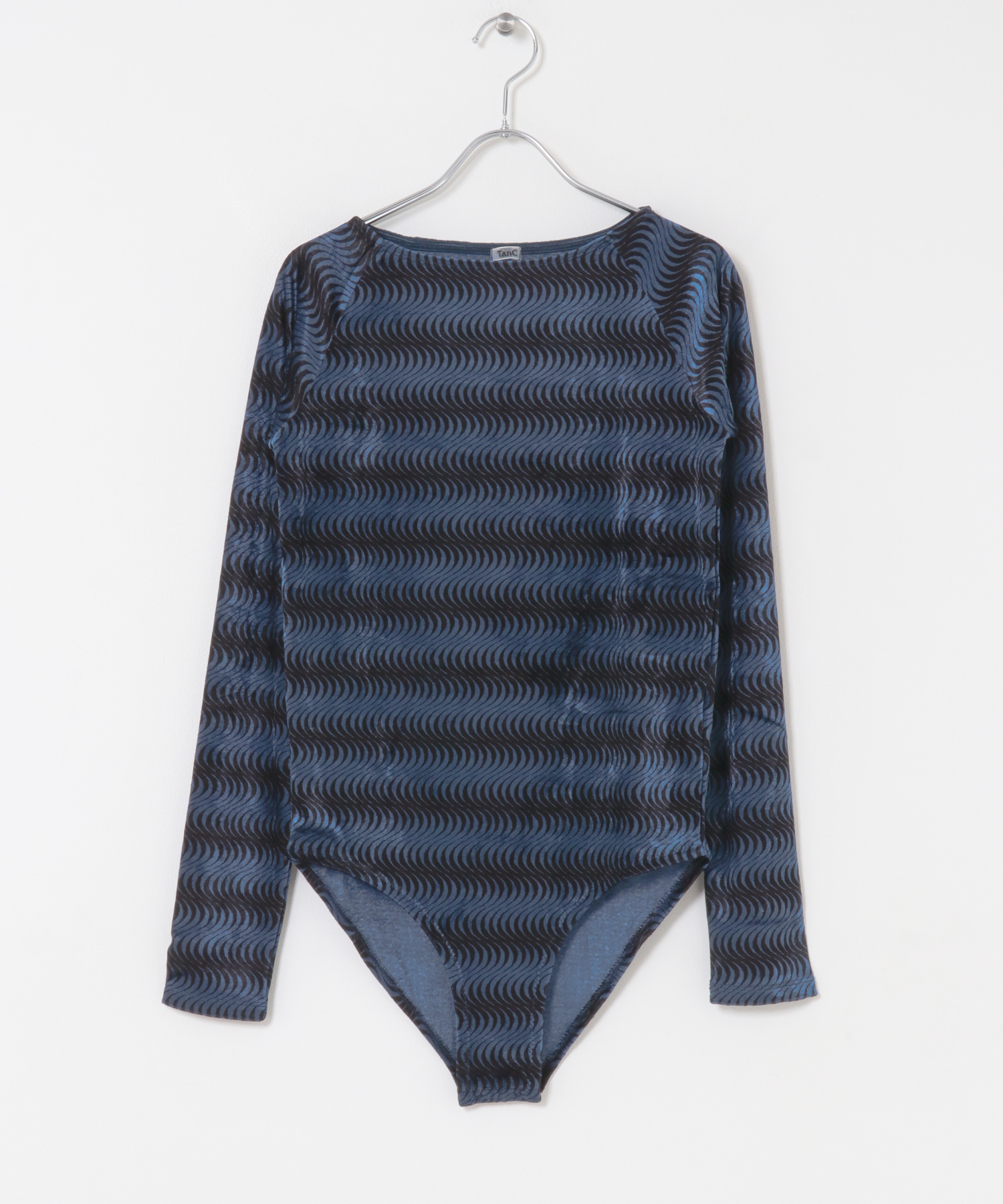 TanC TOKYO　PATTERN VELOUR ROMPERSE BLUE Free