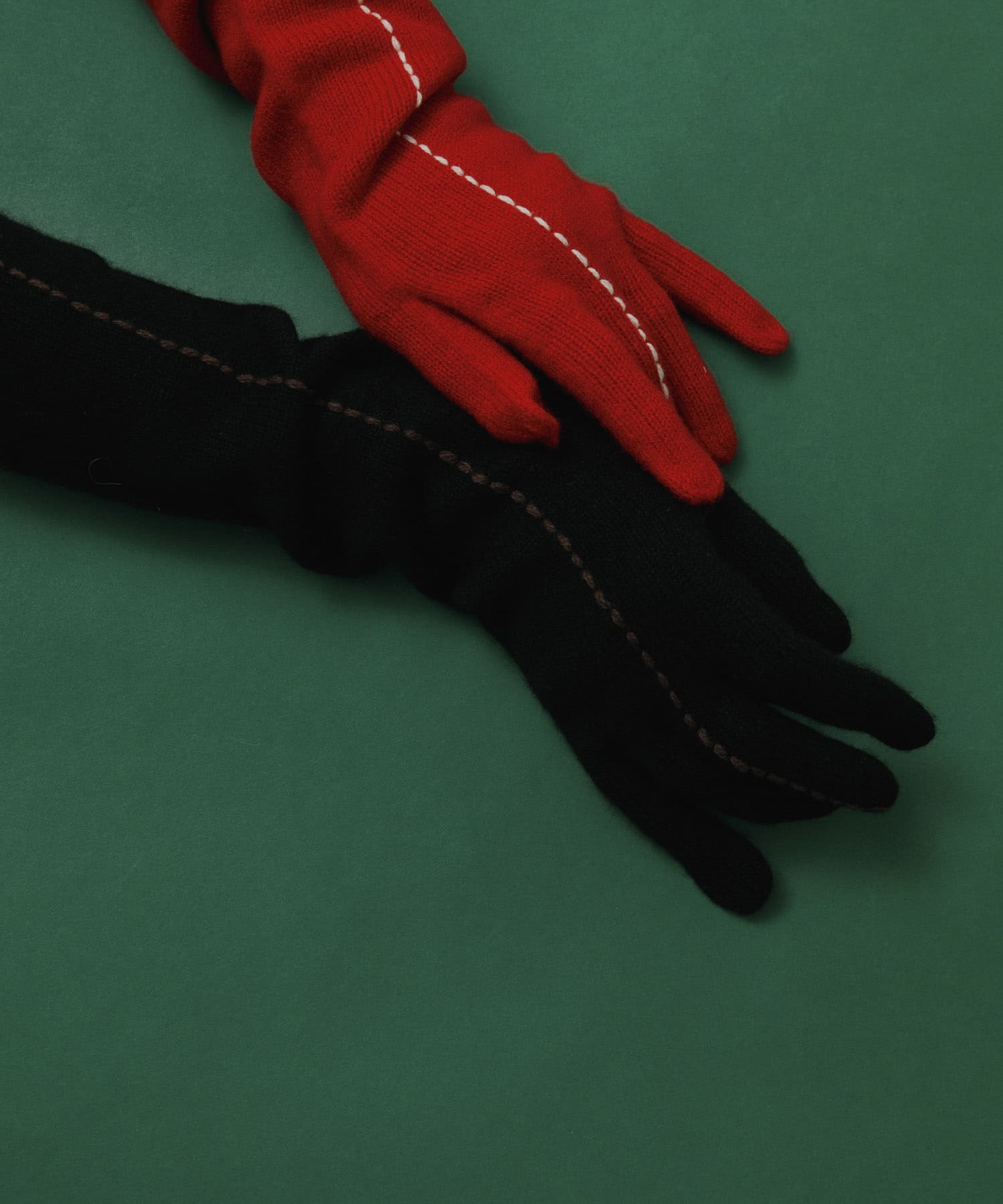 kokyo　Long Stitch Gloves Black Free