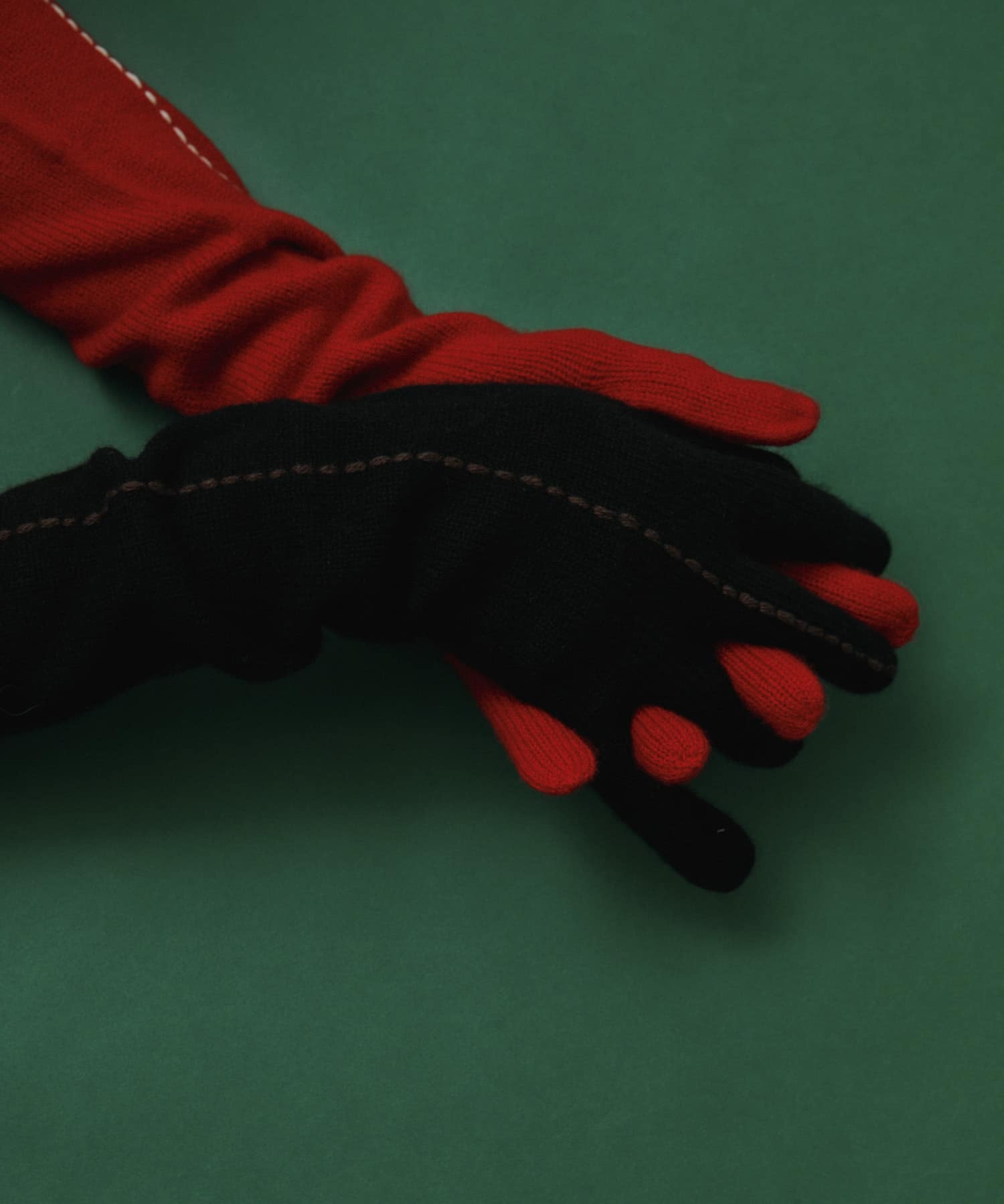 kokyo　Long Stitch Gloves Black Free