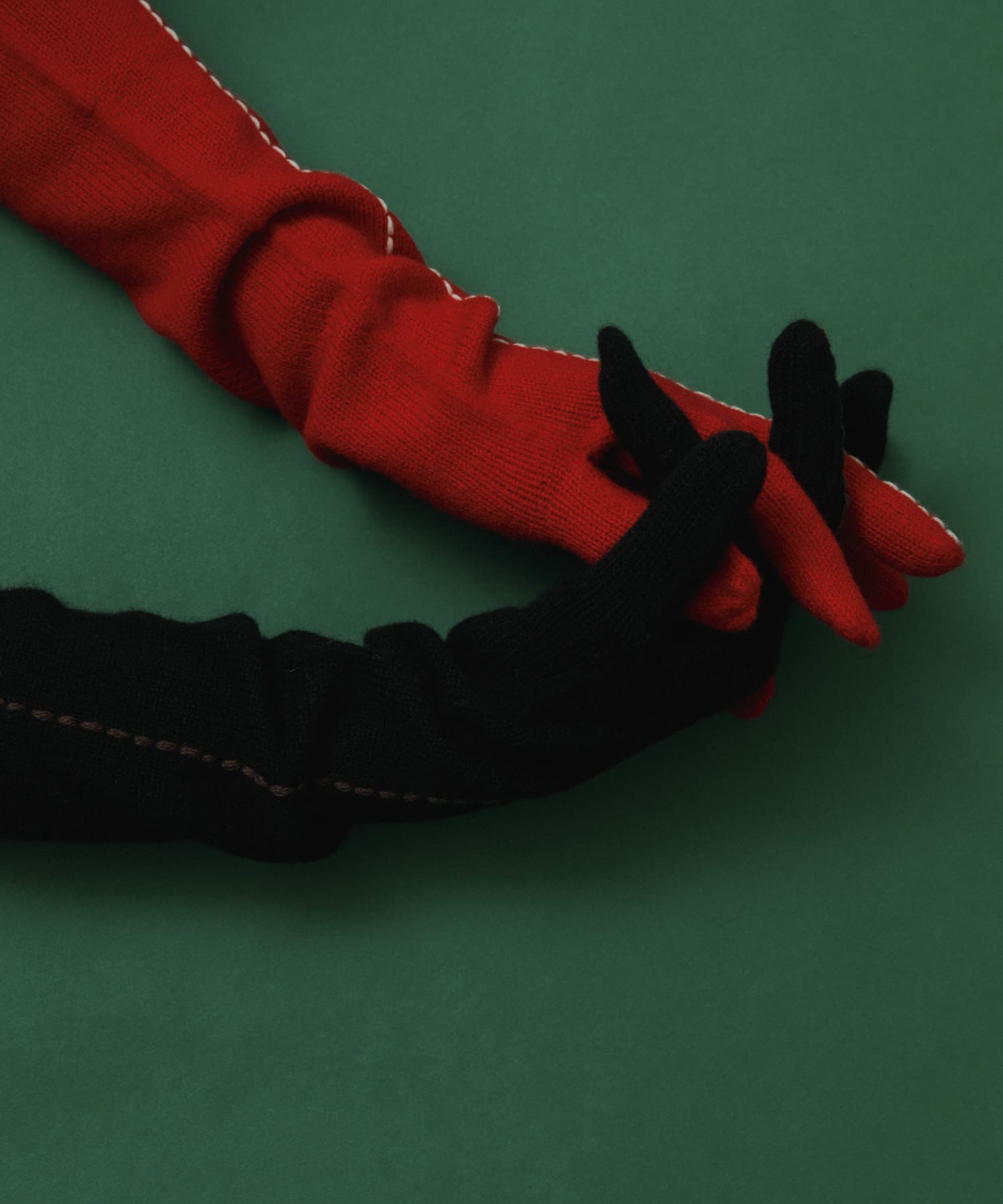 kokyo　Long Stitch Gloves Black Free