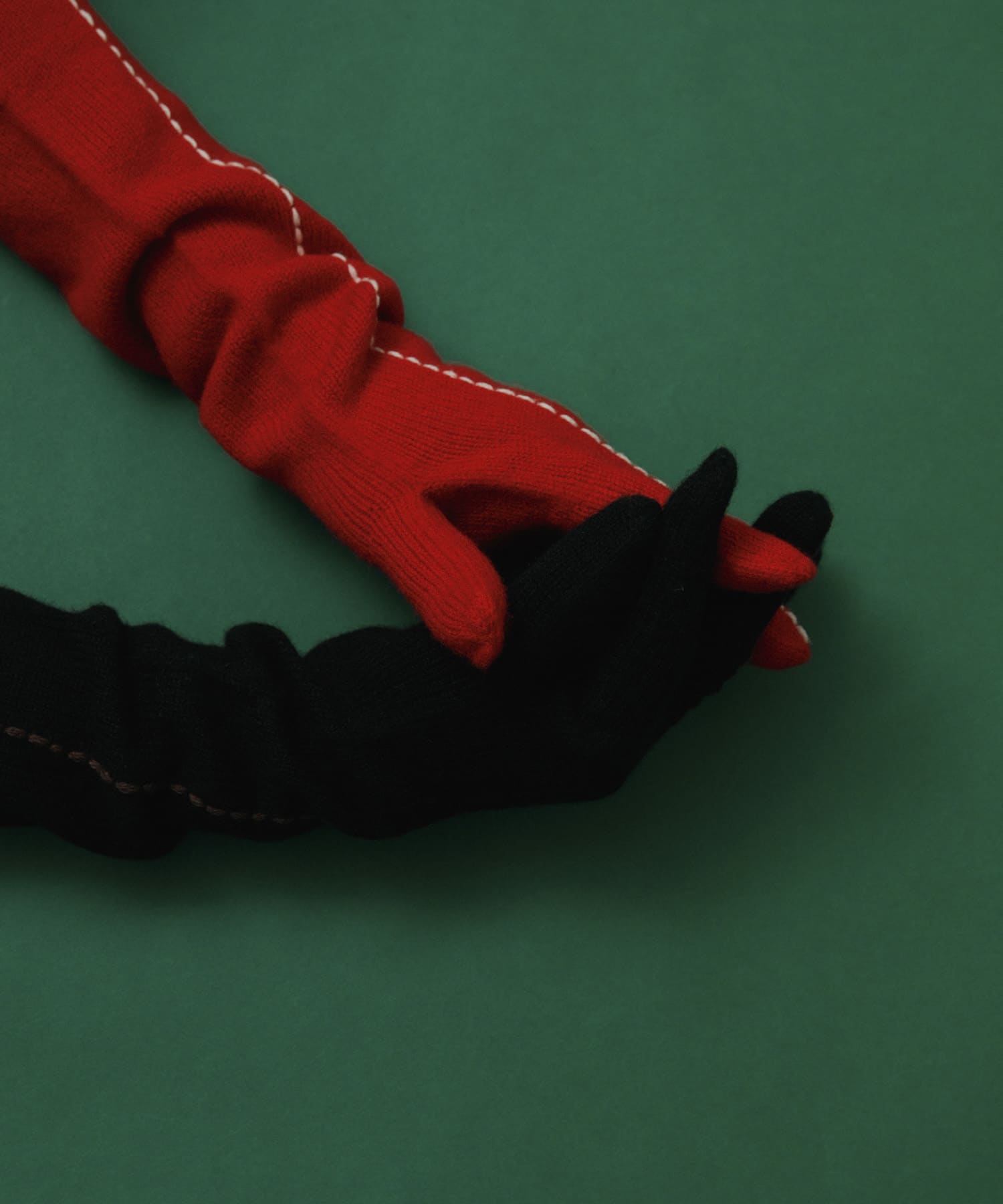 kokyo　Long Stitch Gloves Black Free
