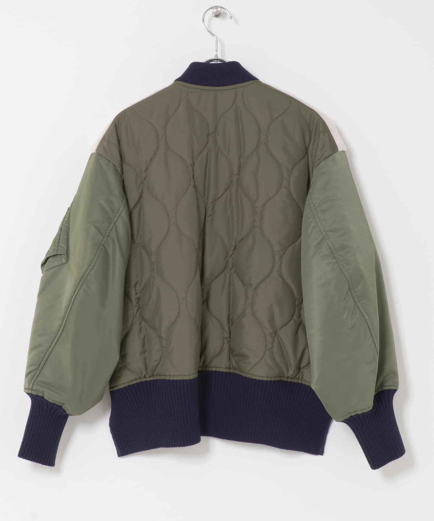 STUMBLY　Boa / Quilted MA-1 Combination khaki 38