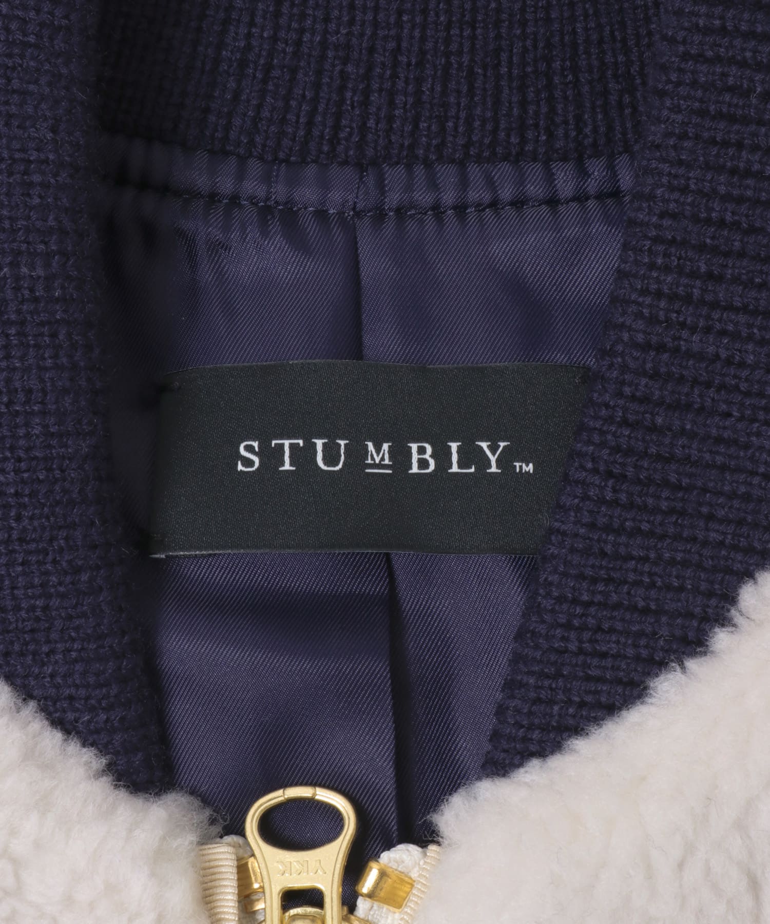 STUMBLY　Boa / Quilted MA-1 Combination khaki 38