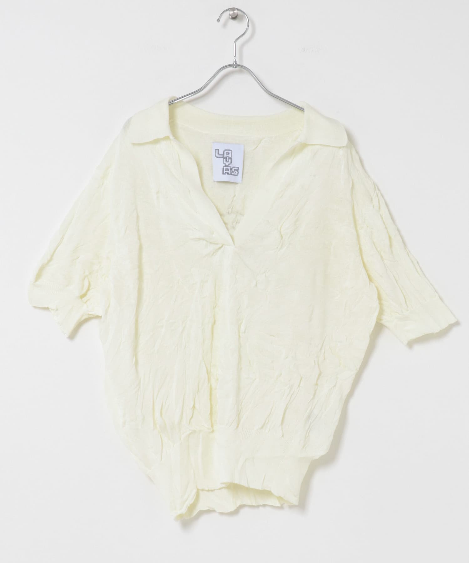 LAYAS　SIWA POLO KNIT YELLOW One