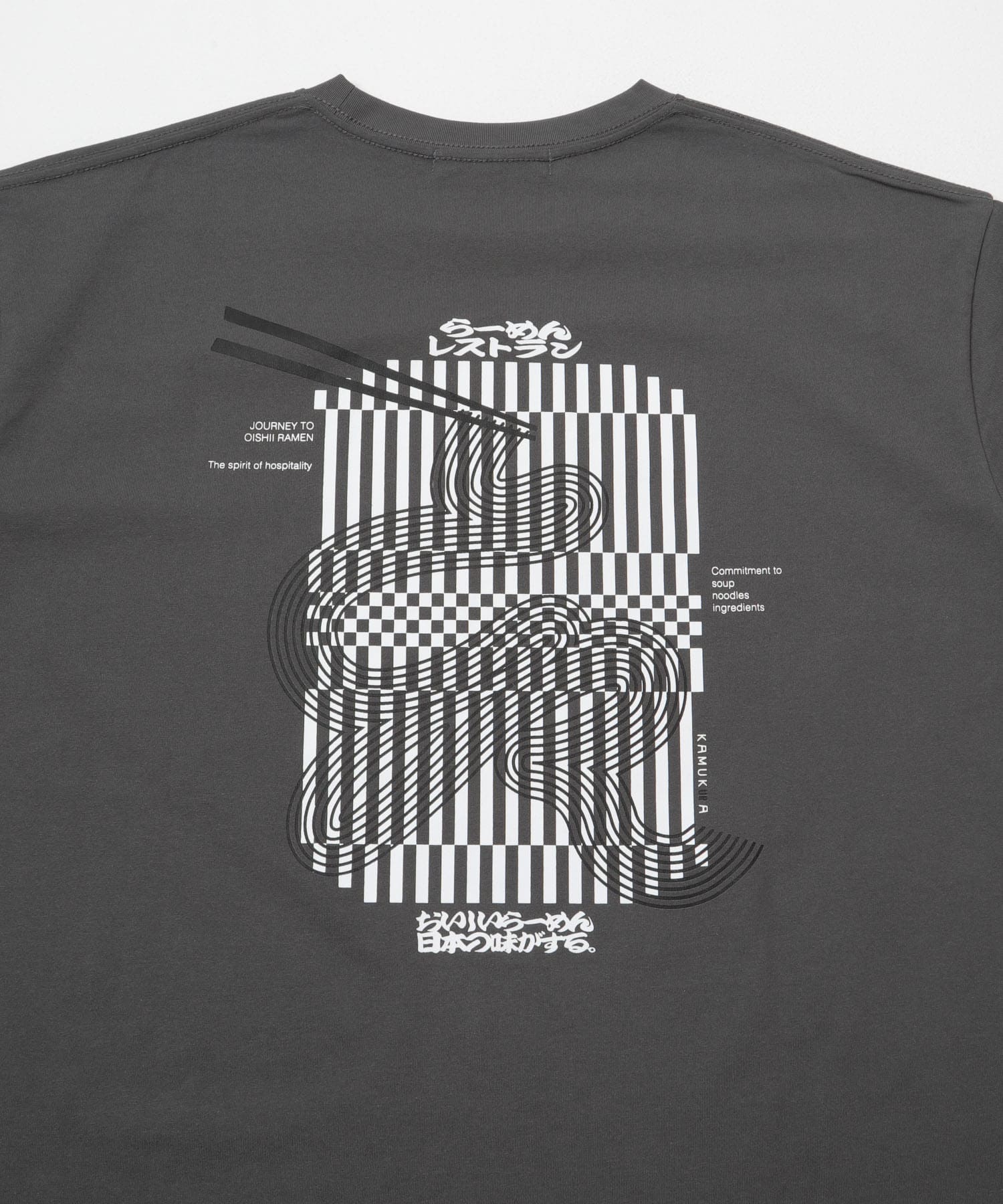 KAMUKURA×UR　T-SHIRTS Lantern CHARCOAL S