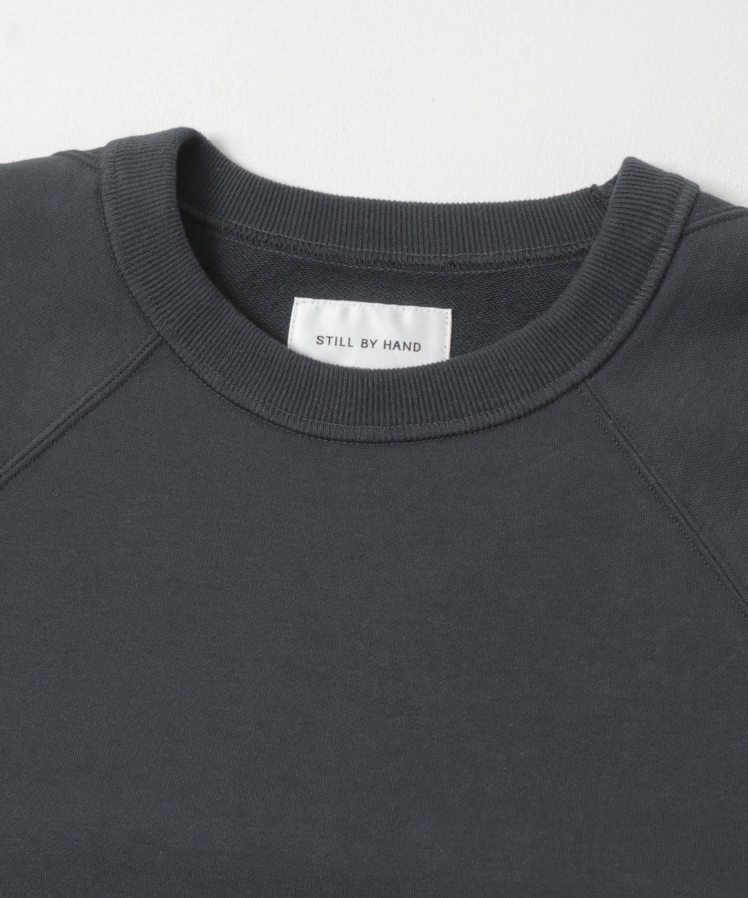 STILL BY HAND　フレンチテリーラグランスウェット SLATE BLUE 46