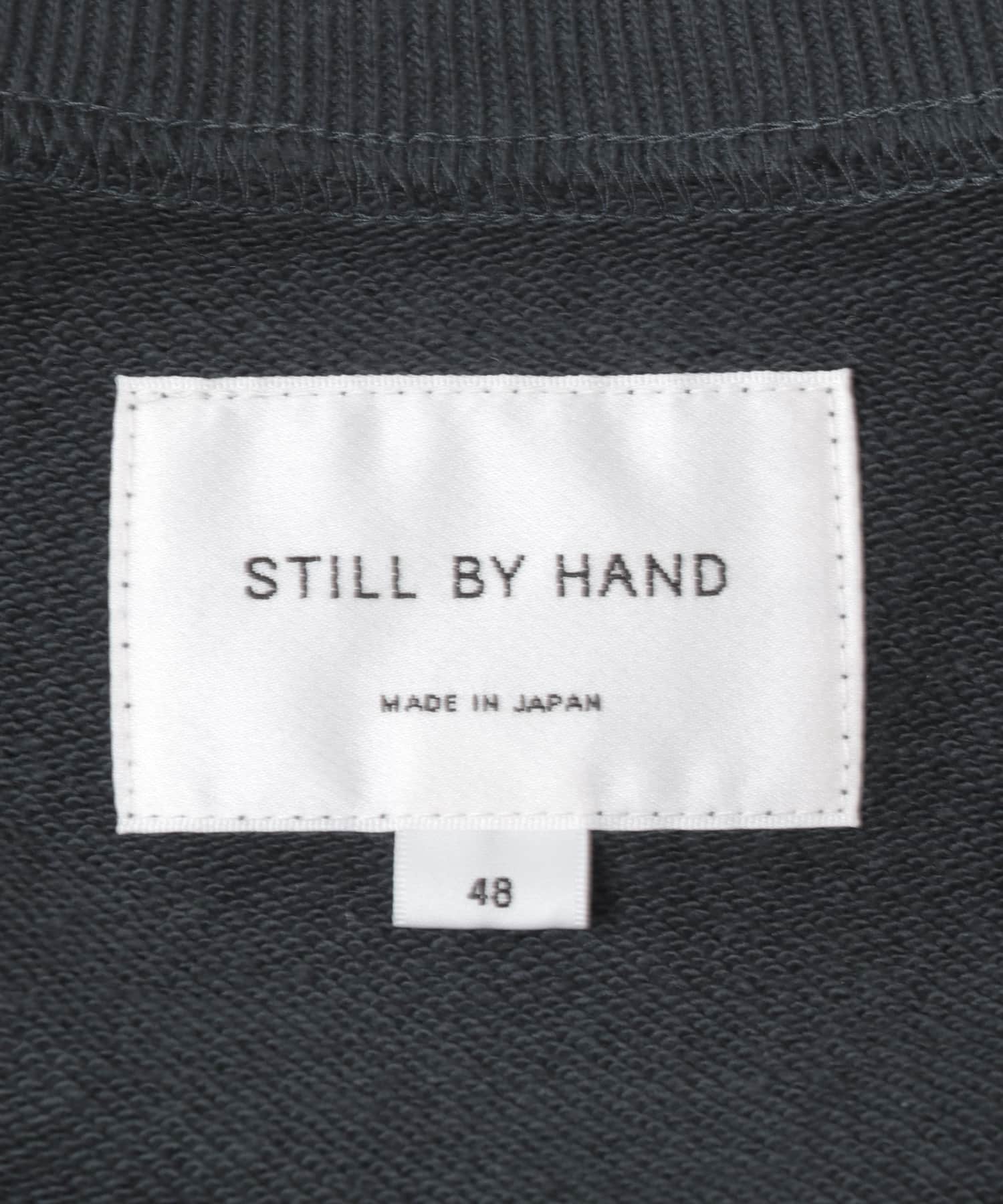 STILL BY HAND　フレンチテリーラグランスウェット SLATE BLUE 46