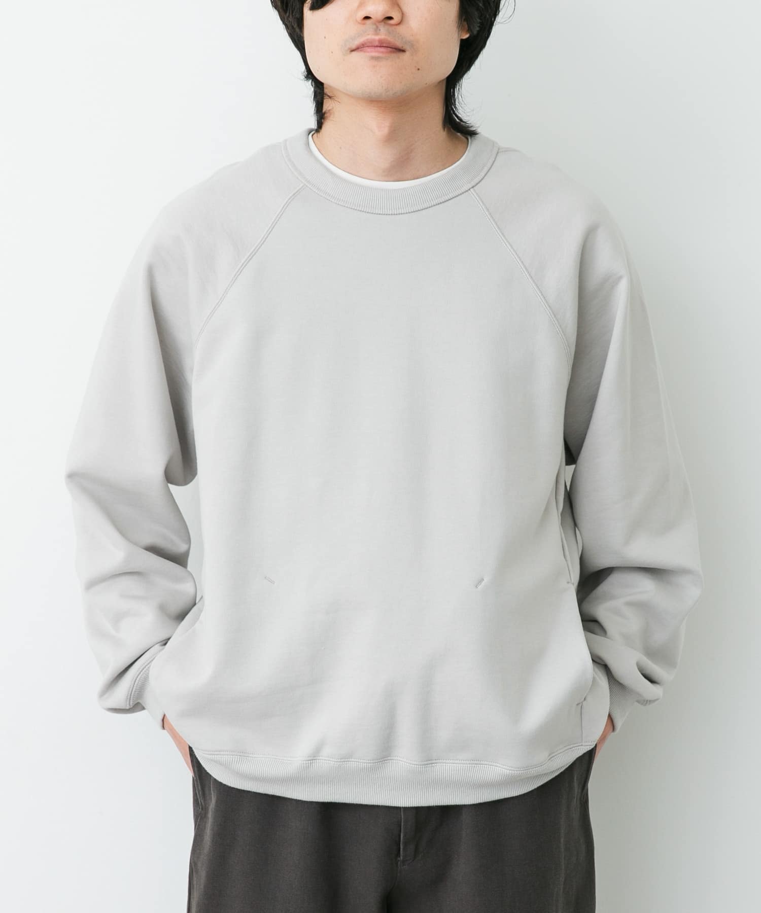 STILL BY HAND　フレンチテリーラグランスウェット