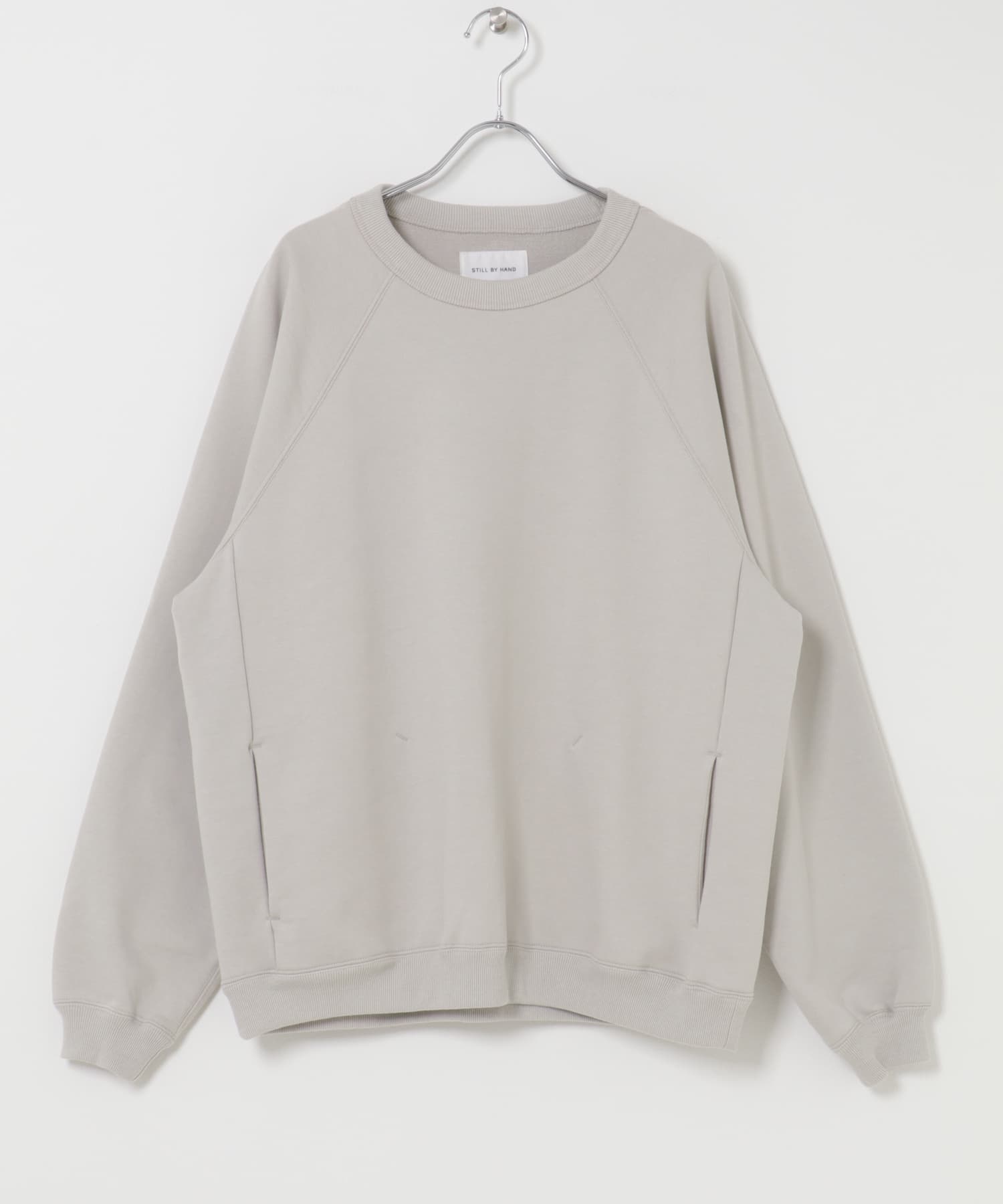 STILL BY HAND　フレンチテリーラグランスウェット PINK BEIGE 46