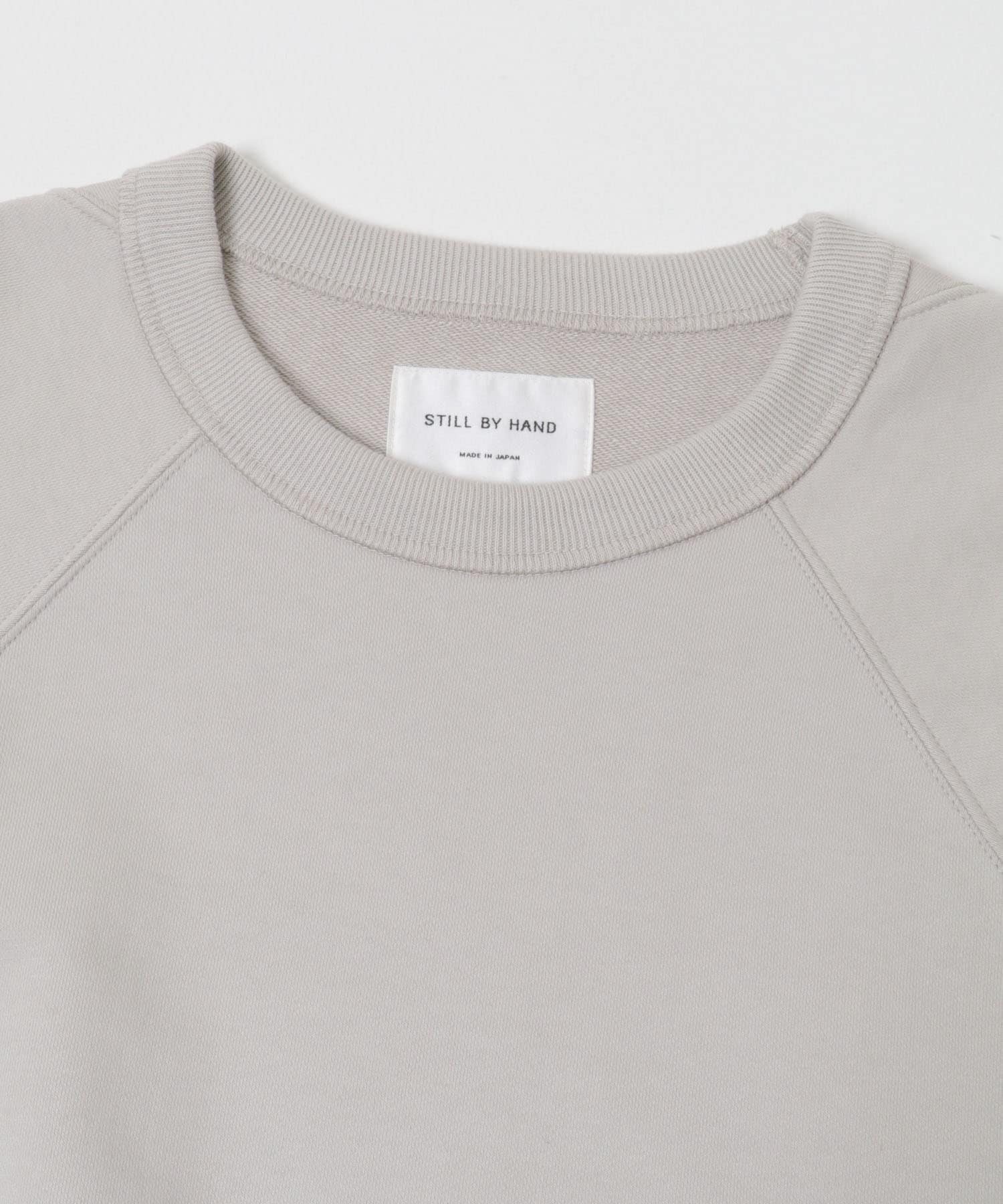 STILL BY HAND　フレンチテリーラグランスウェット PINK BEIGE 46