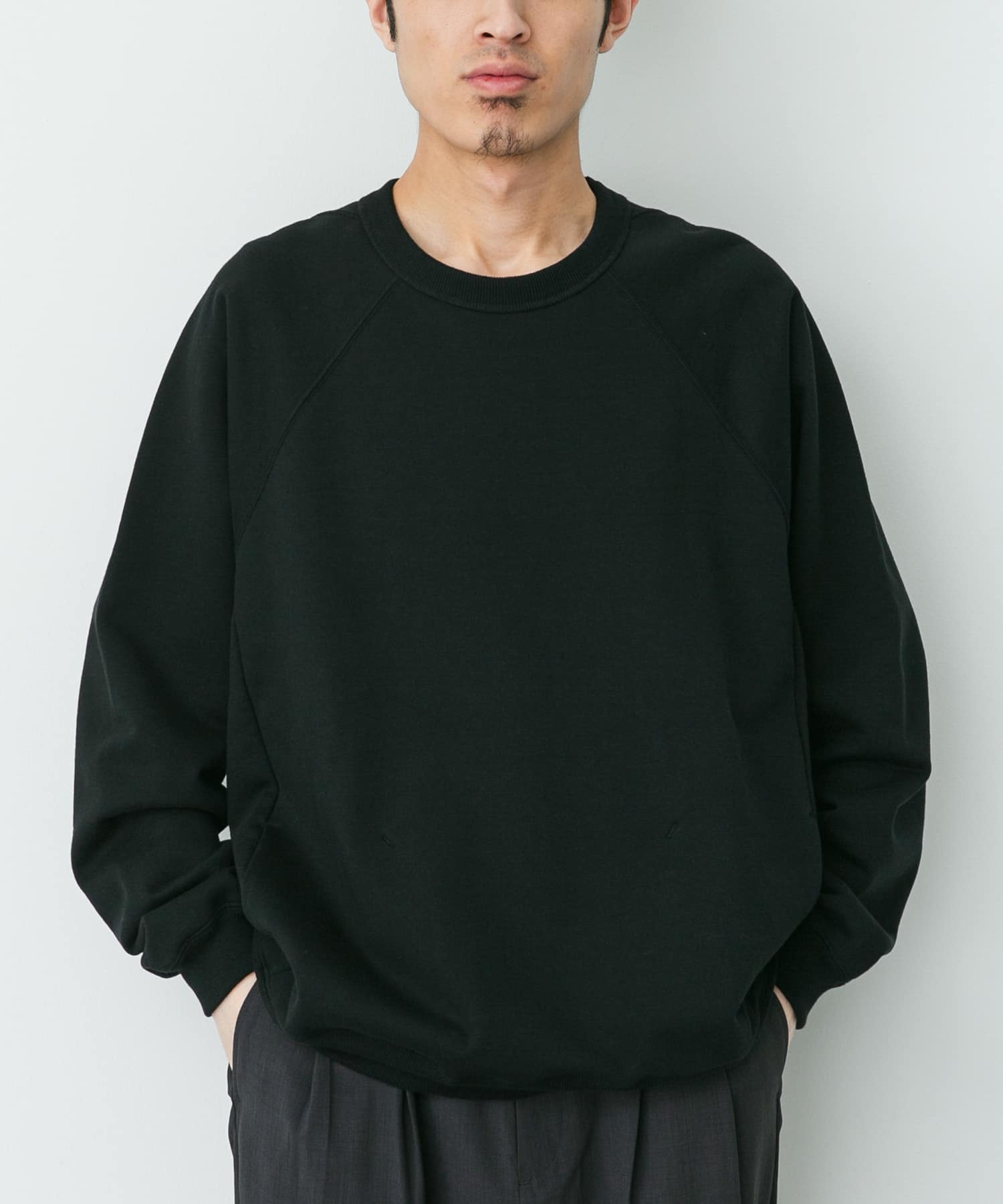 STILL BY HAND　フレンチテリーラグランスウェット
