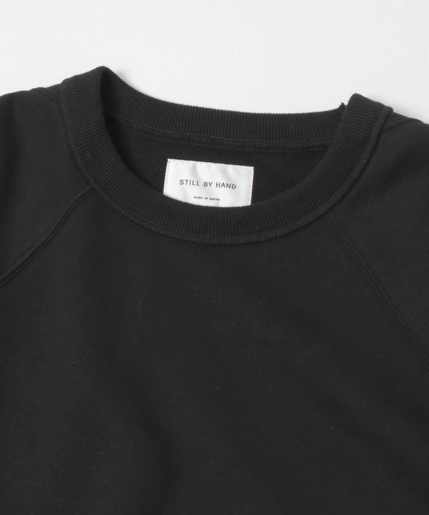 STILL BY HAND　フレンチテリーラグランスウェット INK BLACK 46