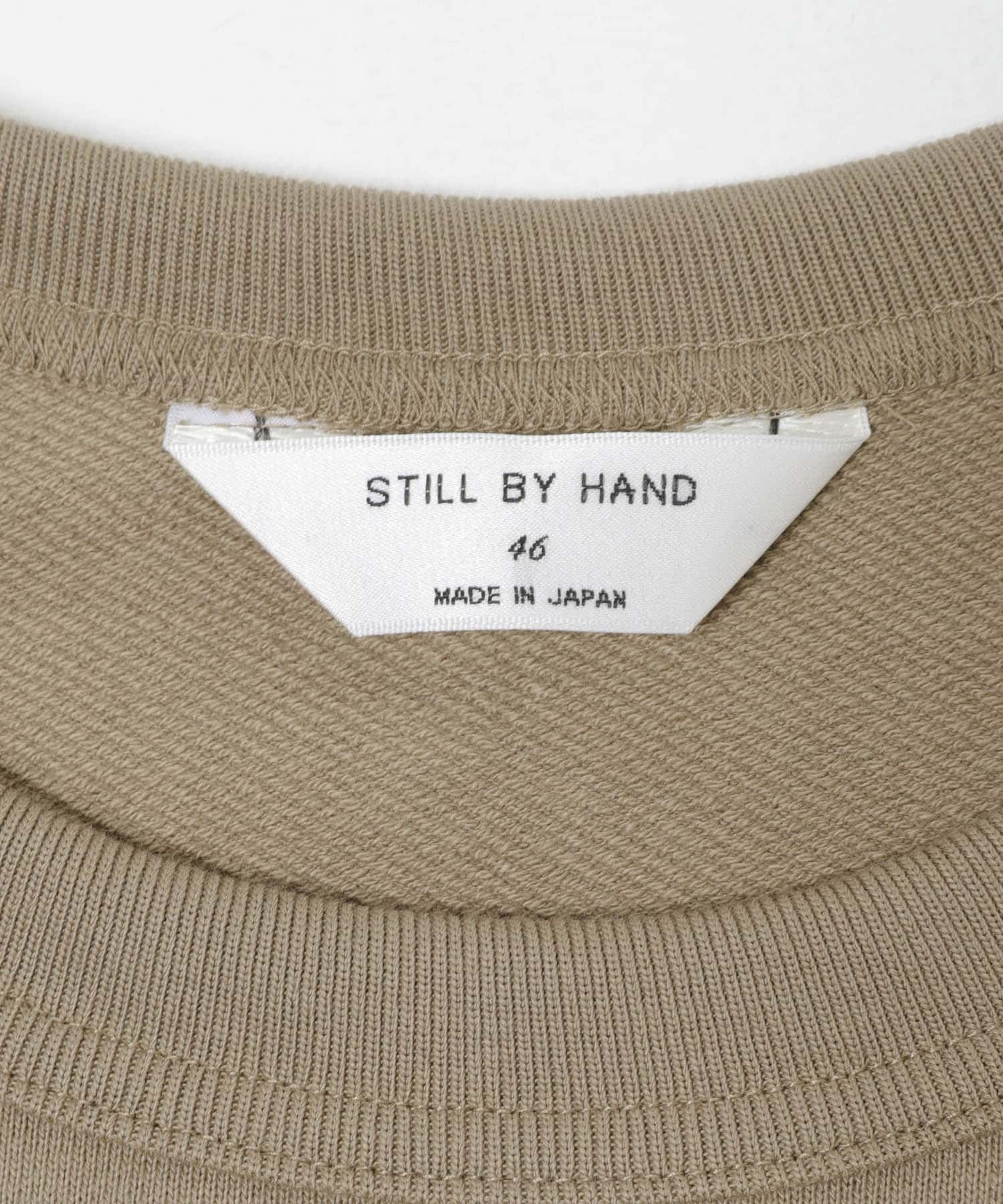 STILL BY HAND PIMA COTTON SWEATSHIRTS(46 ASH WHITE): トップス