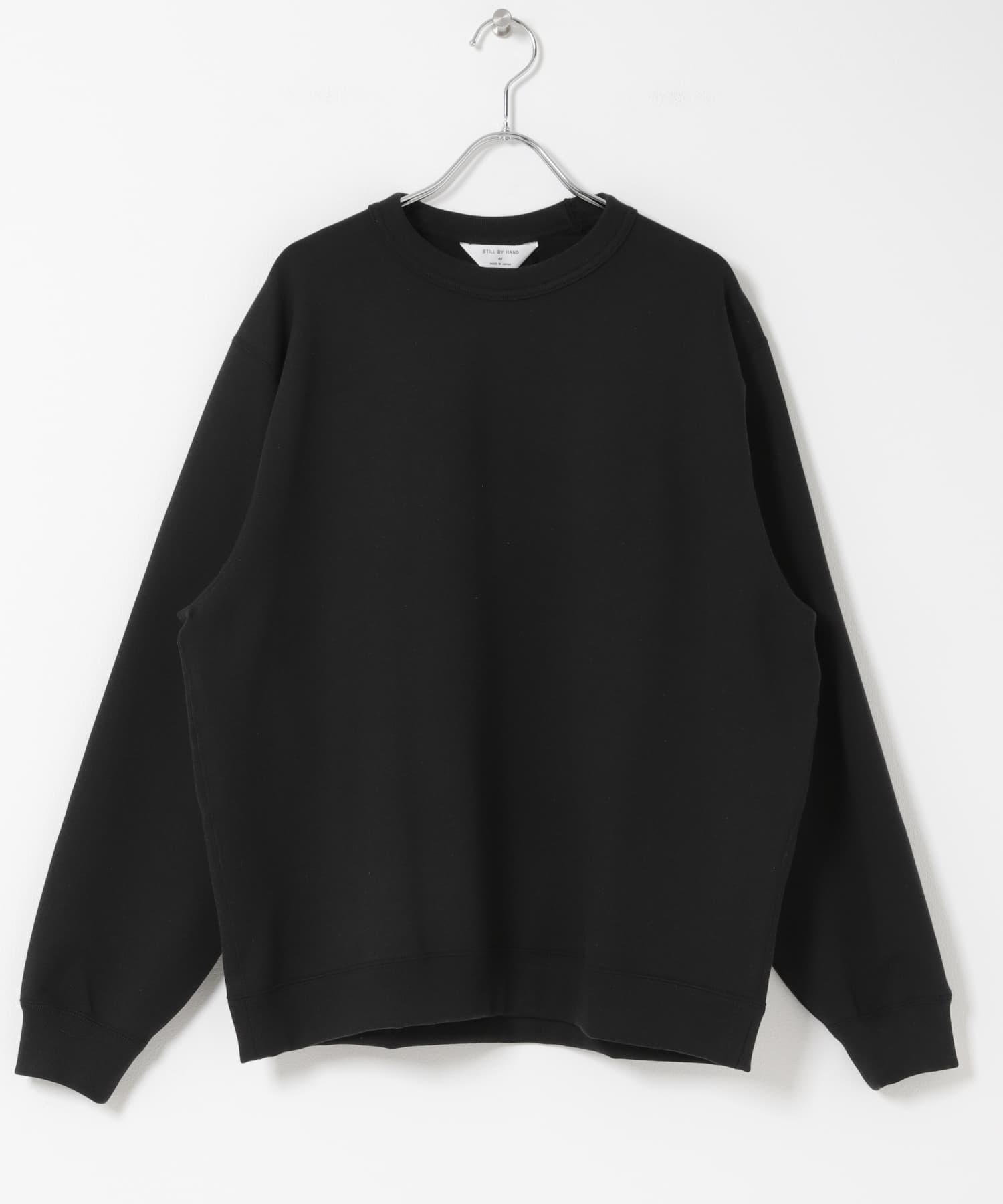 STILL BY HAND PIMA COTTON SWEATSHIRTS(46 ASH WHITE): トップス