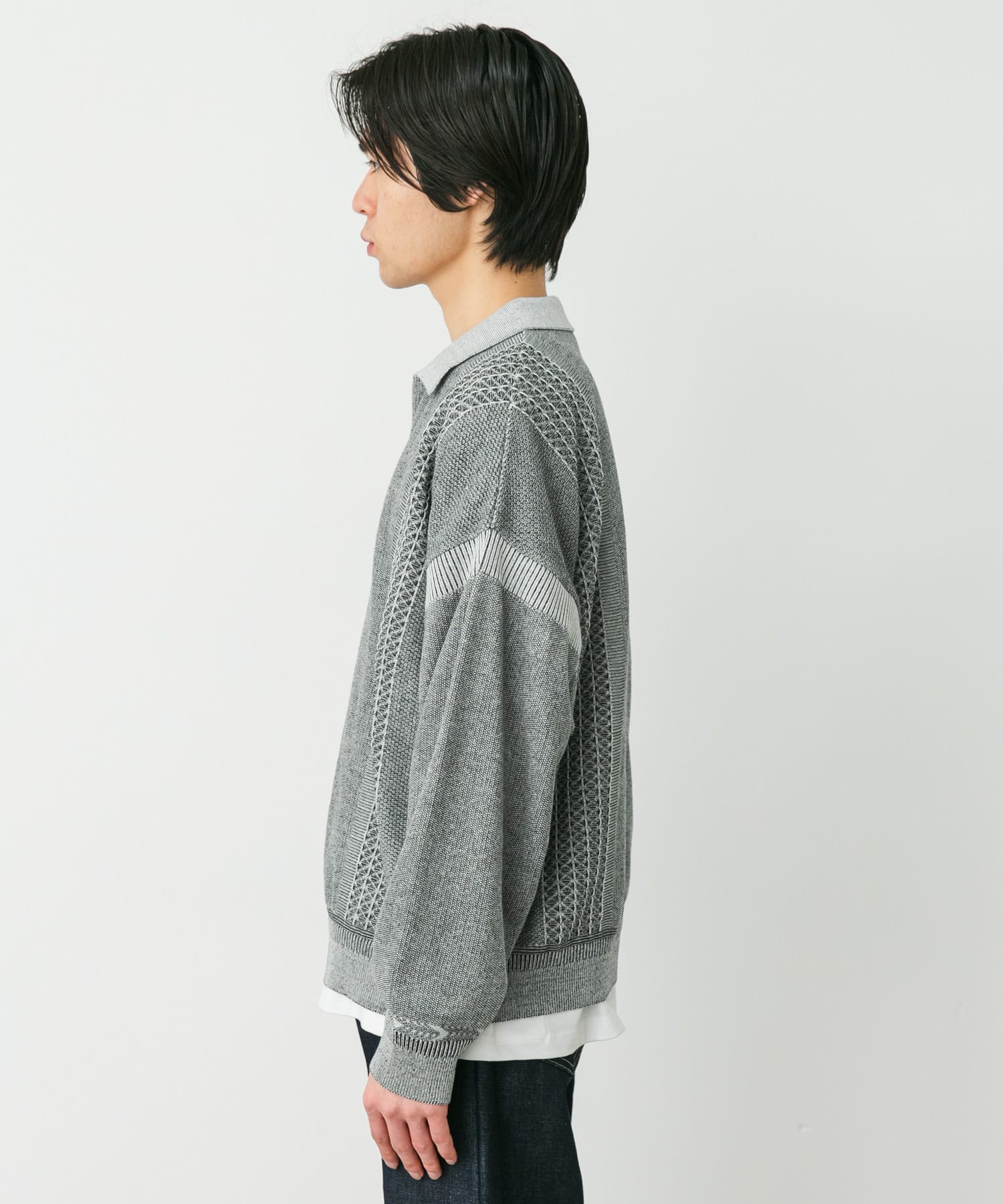YASHIKI KANTO ZIP POLO(1 M.GRAY): トップス｜URBAN RESEARCH公式