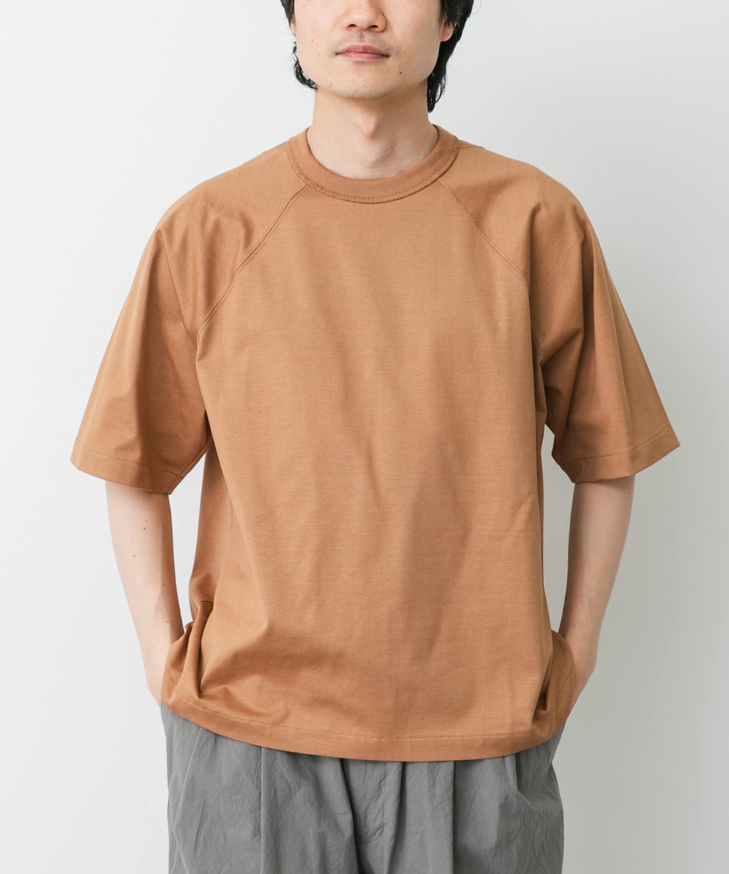 STILL BY HAND　ハーフスリーブカットソー