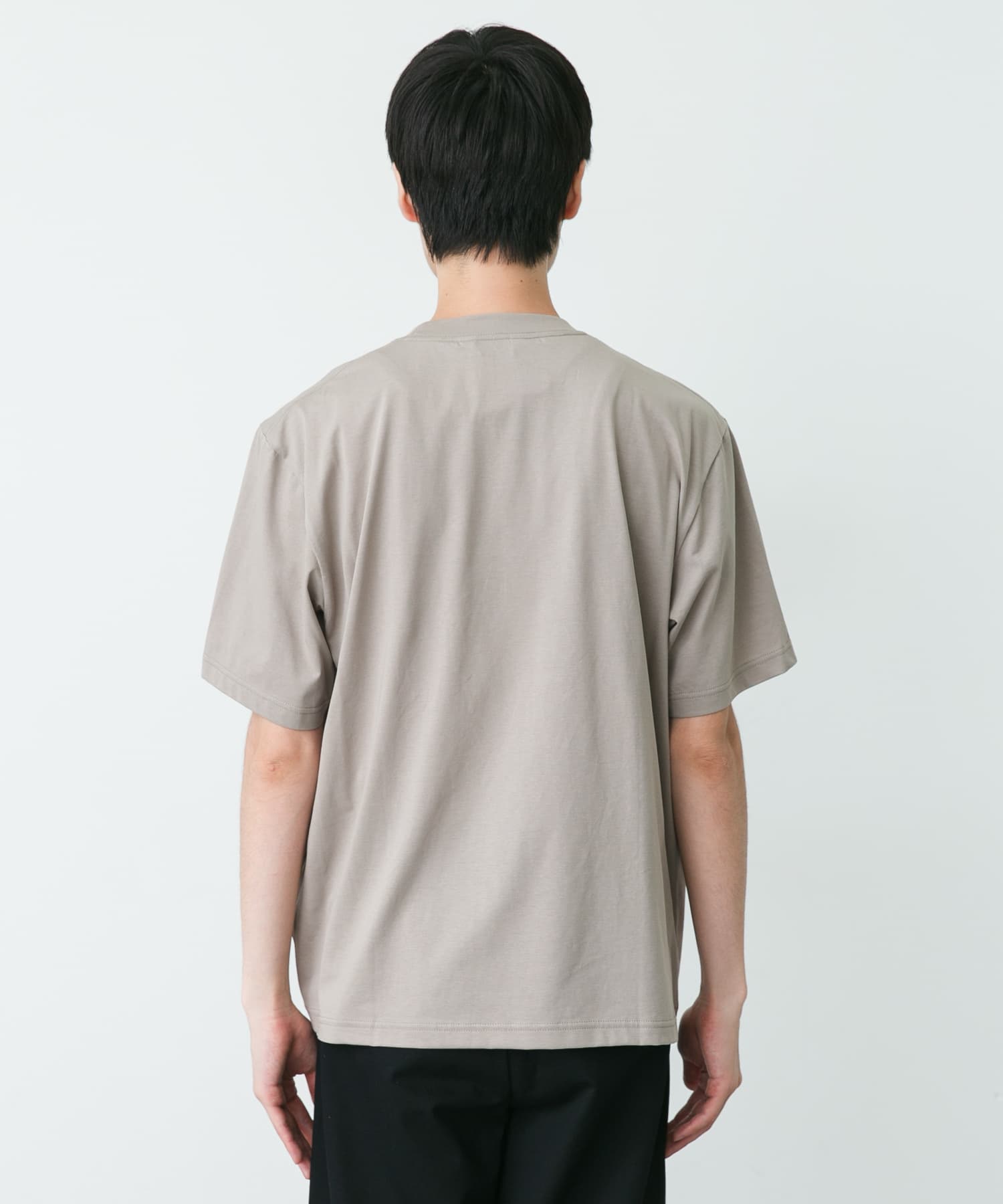 STILL BY HAND 強撚コットン天竺グラデーションプリントTシャツ(46
