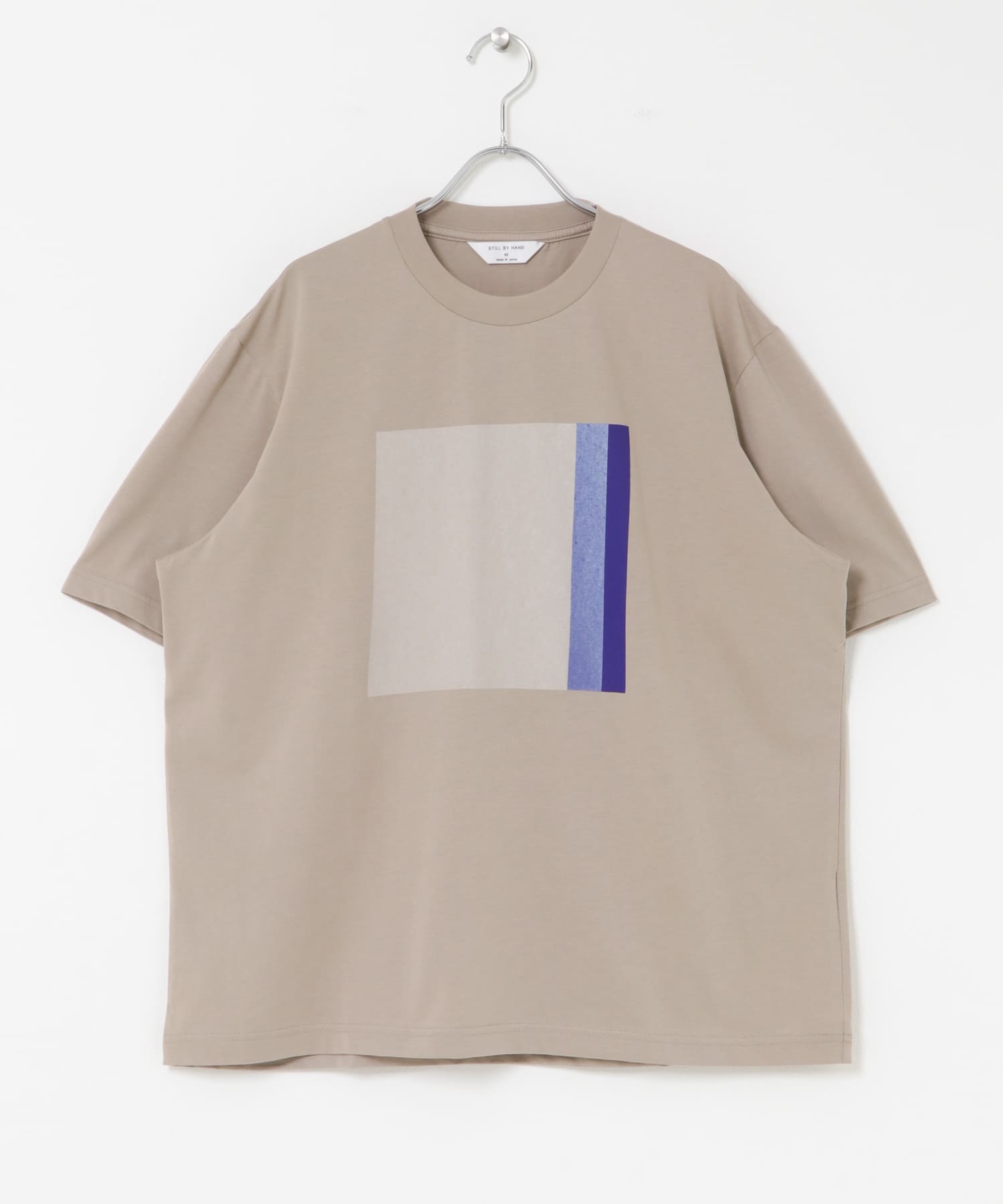 STILL BY HAND 強撚コットン天竺グラデーションプリントTシャツ(46