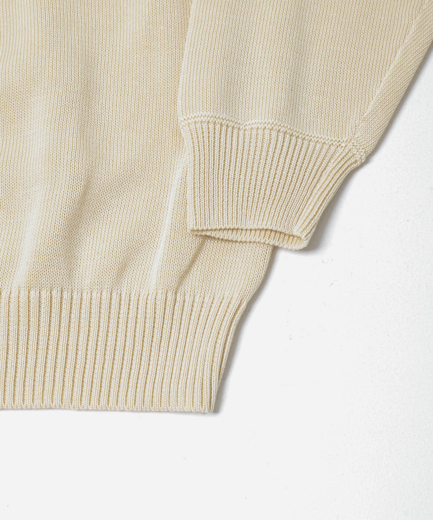 STILL BY HAND　10G COTTON SWEATER NATURAL 46
