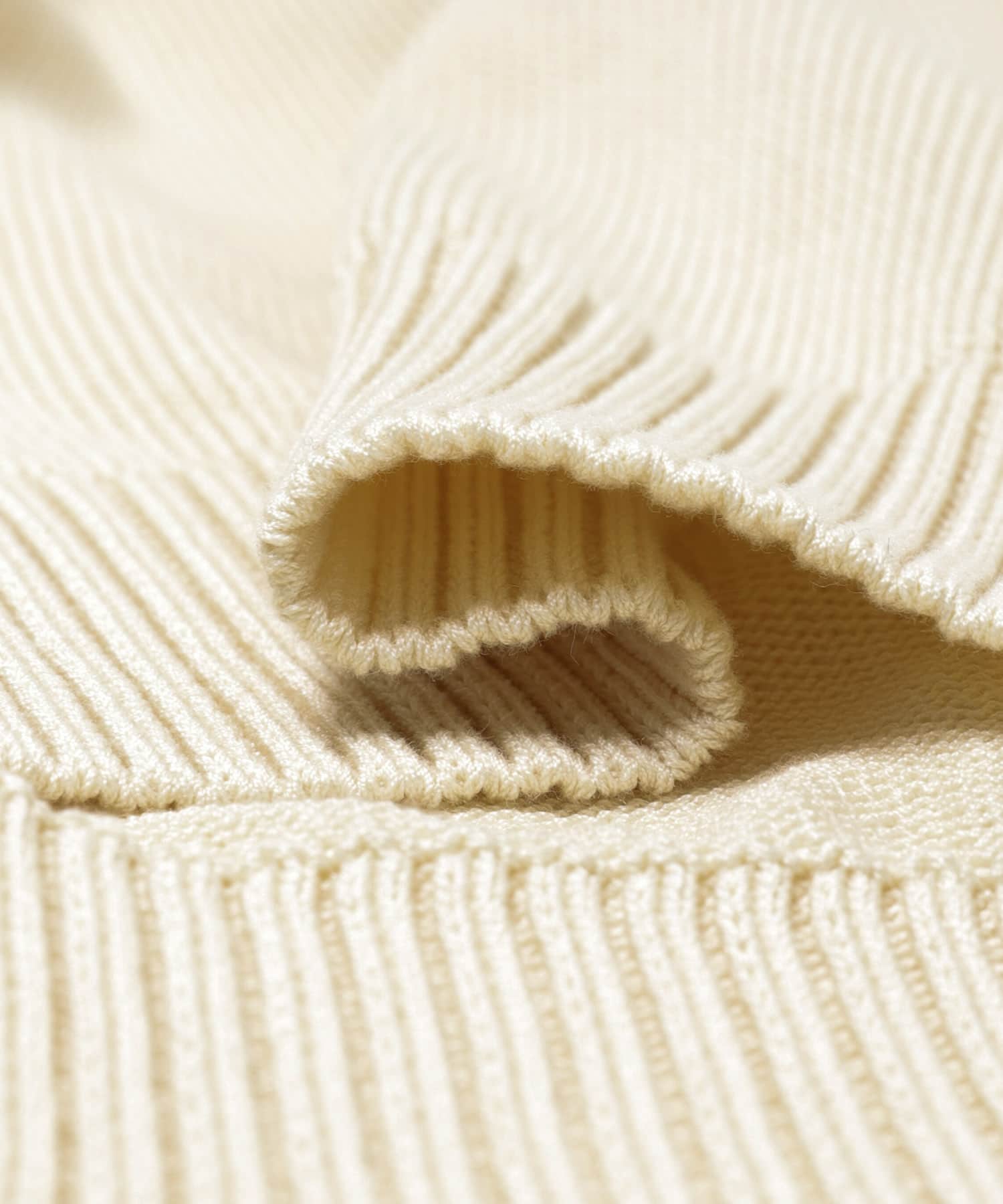 STILL BY HAND　10G COTTON SWEATER NATURAL 46