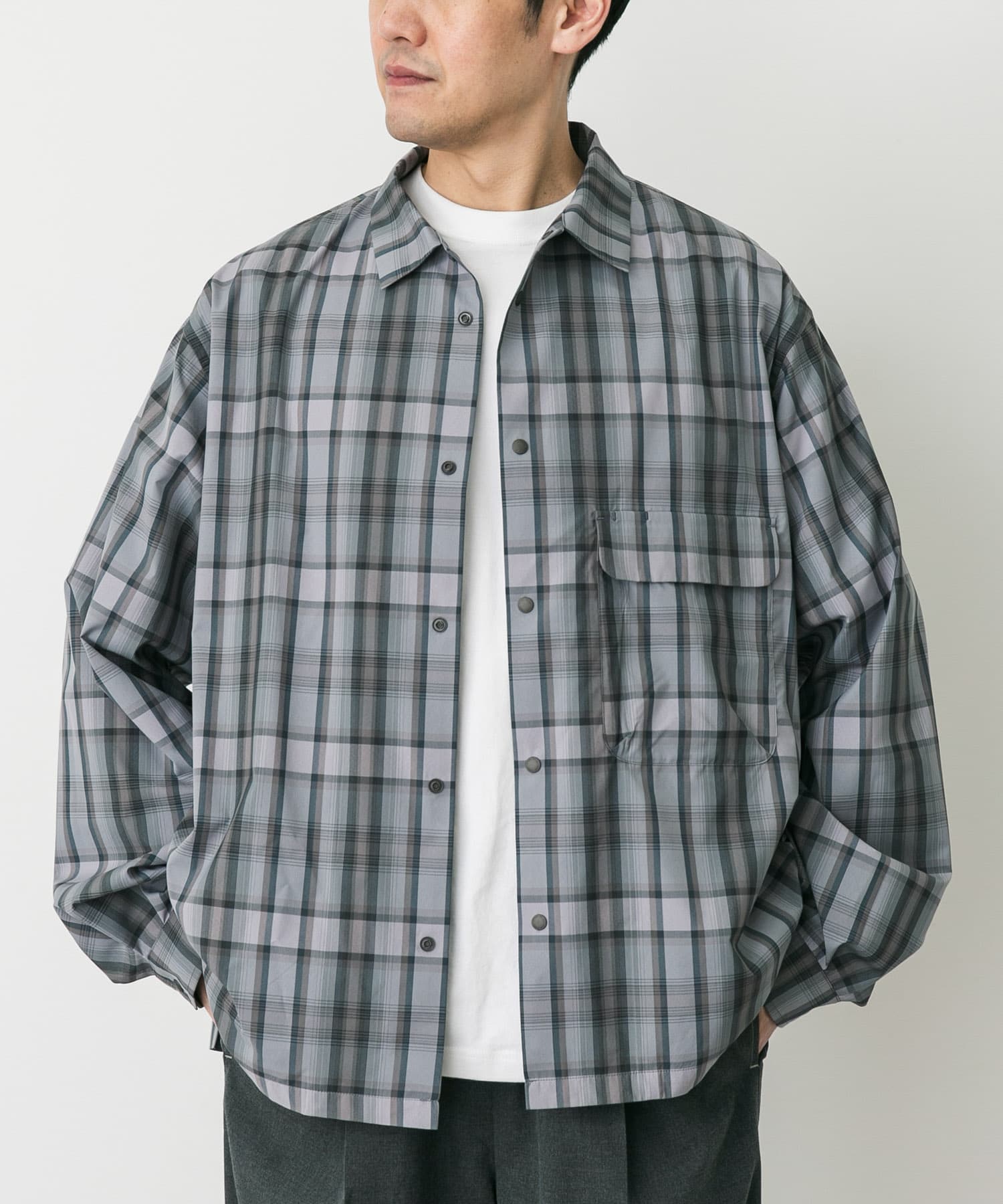 Snow Peak Apparel　FADE CHECK BREEZY SHIRTS