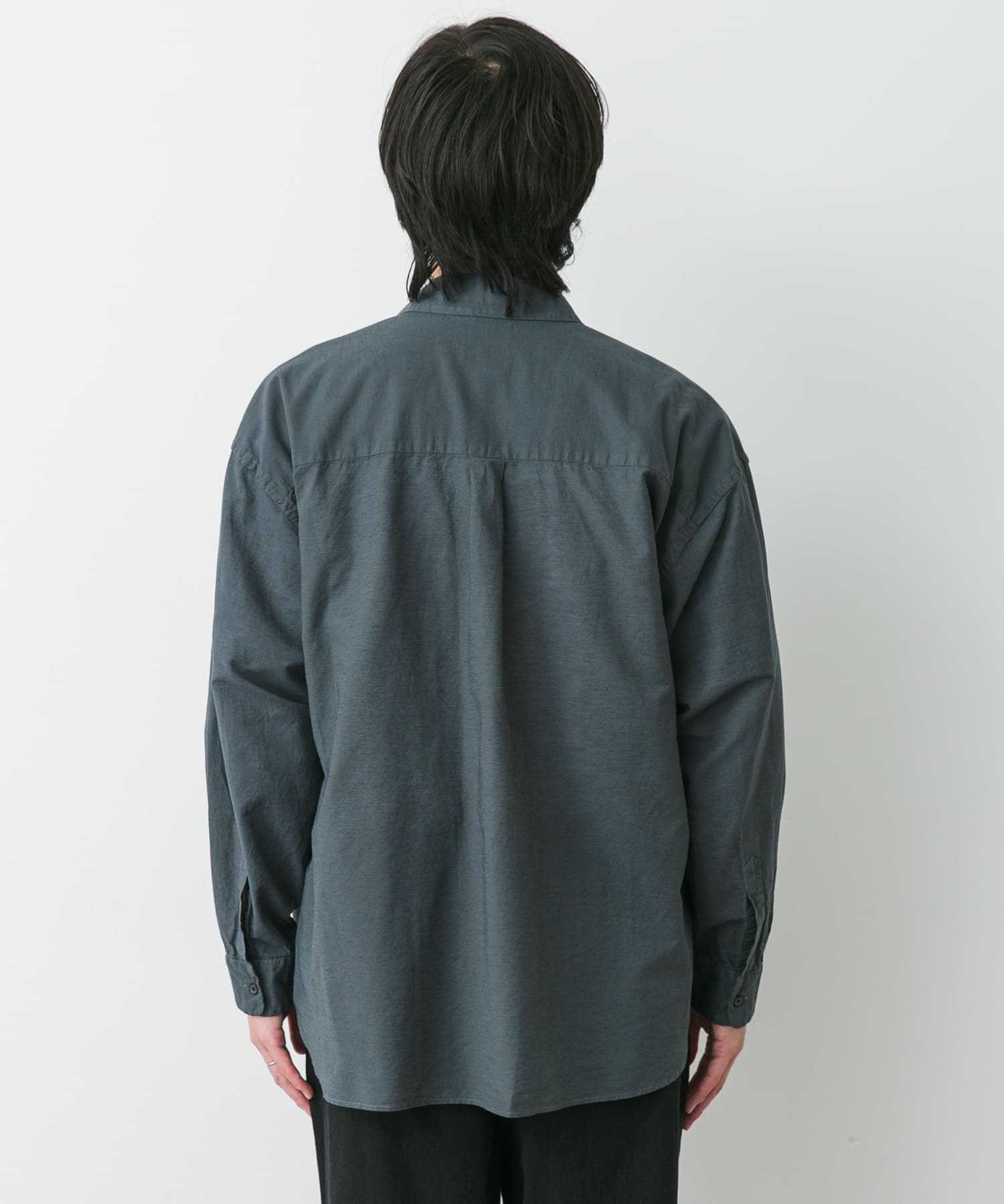 STILL BY HAND 綿ヘンプ製品染めオーバーシャツ(46 ECRU): トップス