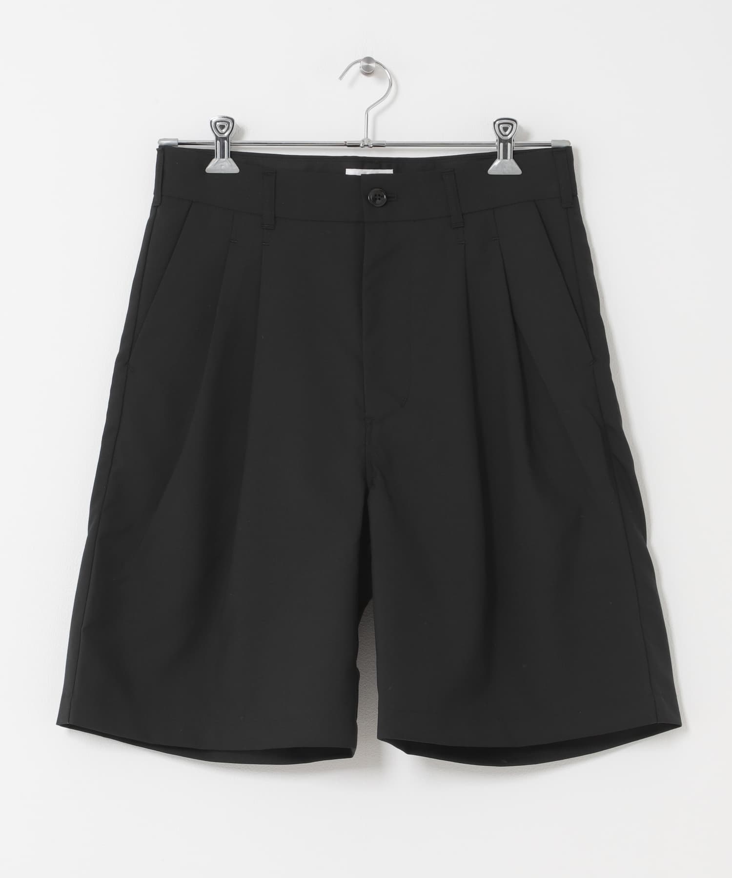 STILL BY HAND　スーパー120サマーウールショーツ BLACK 44