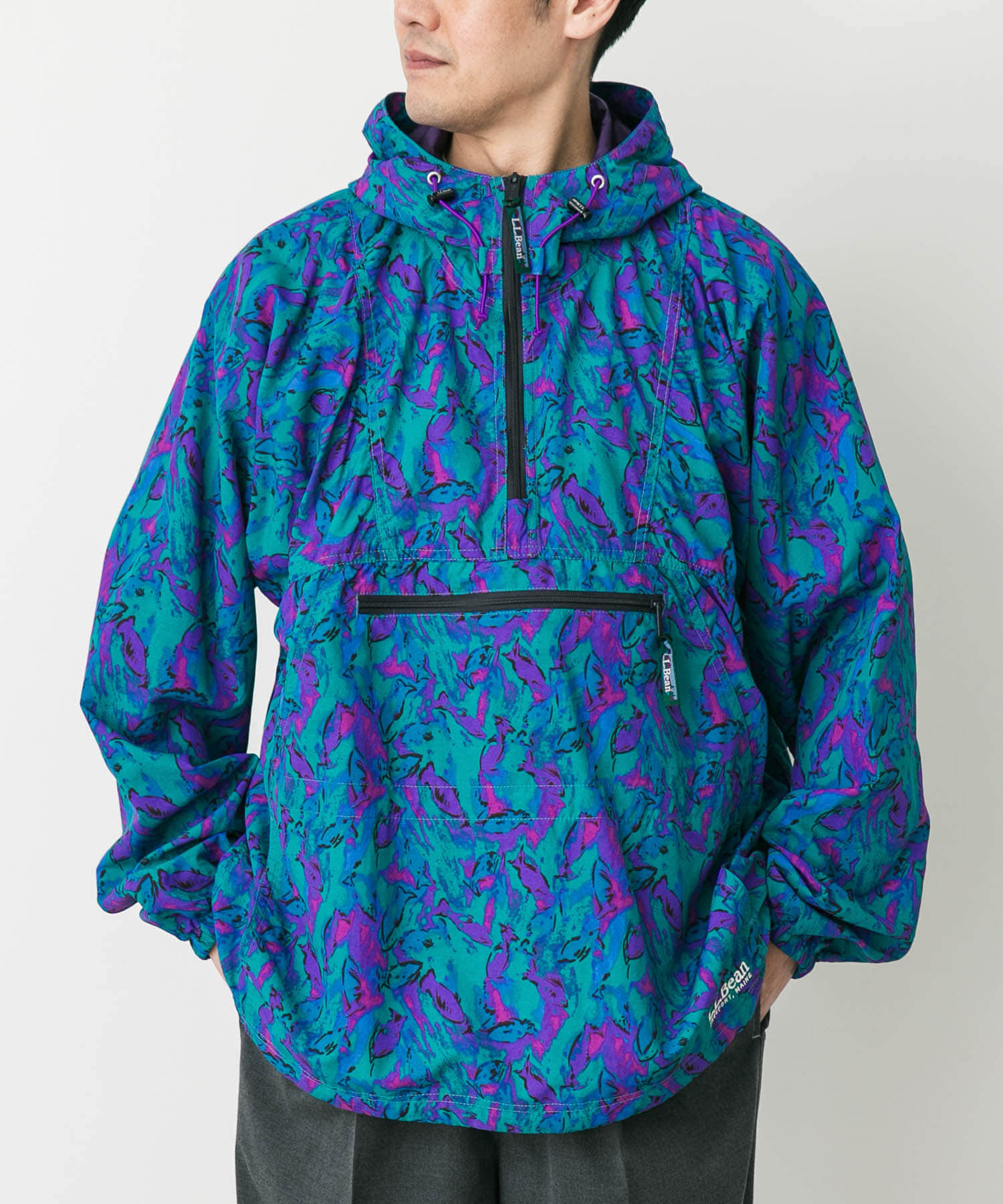 L.L.Bean JAPAN EDITION MILO ANORAK PRINT(M FISH): トップス｜URBAN
