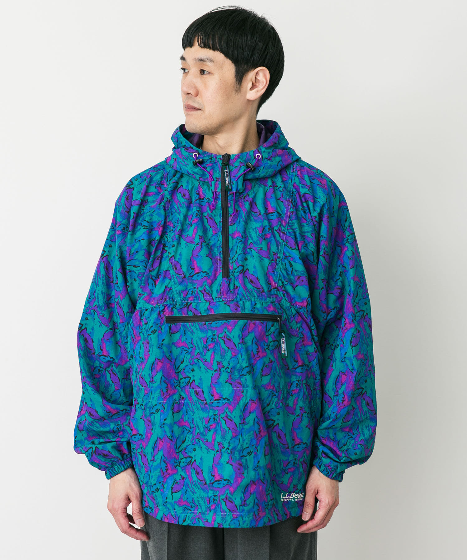 L.L.Bean JAPAN EDITION MILO ANORAK PRINT(M FISH): トップス｜URBAN